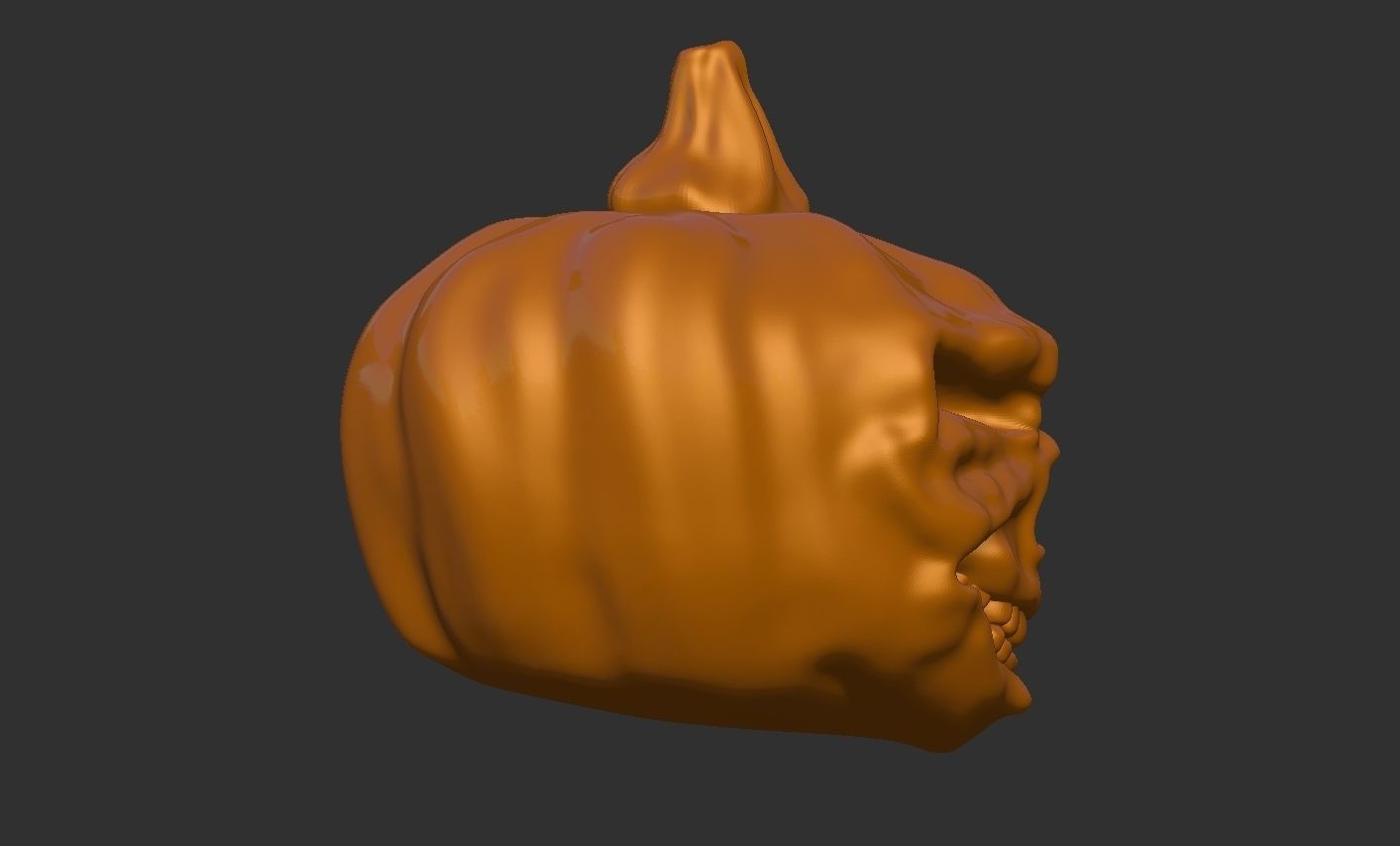 Scary Jack-o-Lantern 3D print model_1