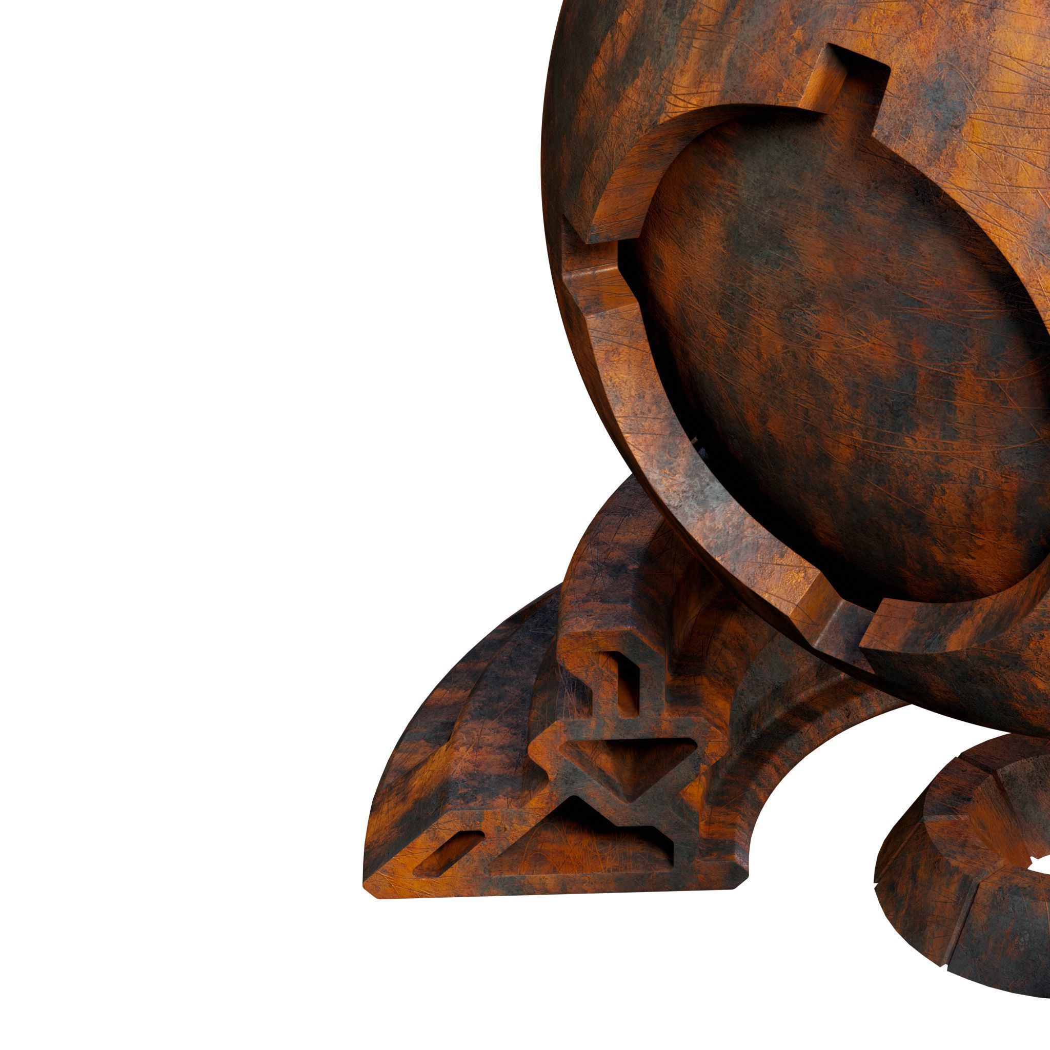 Patina Materials 11-12 - PBR - Seamless - 4k - SBSAR Low-poly 3D model_7