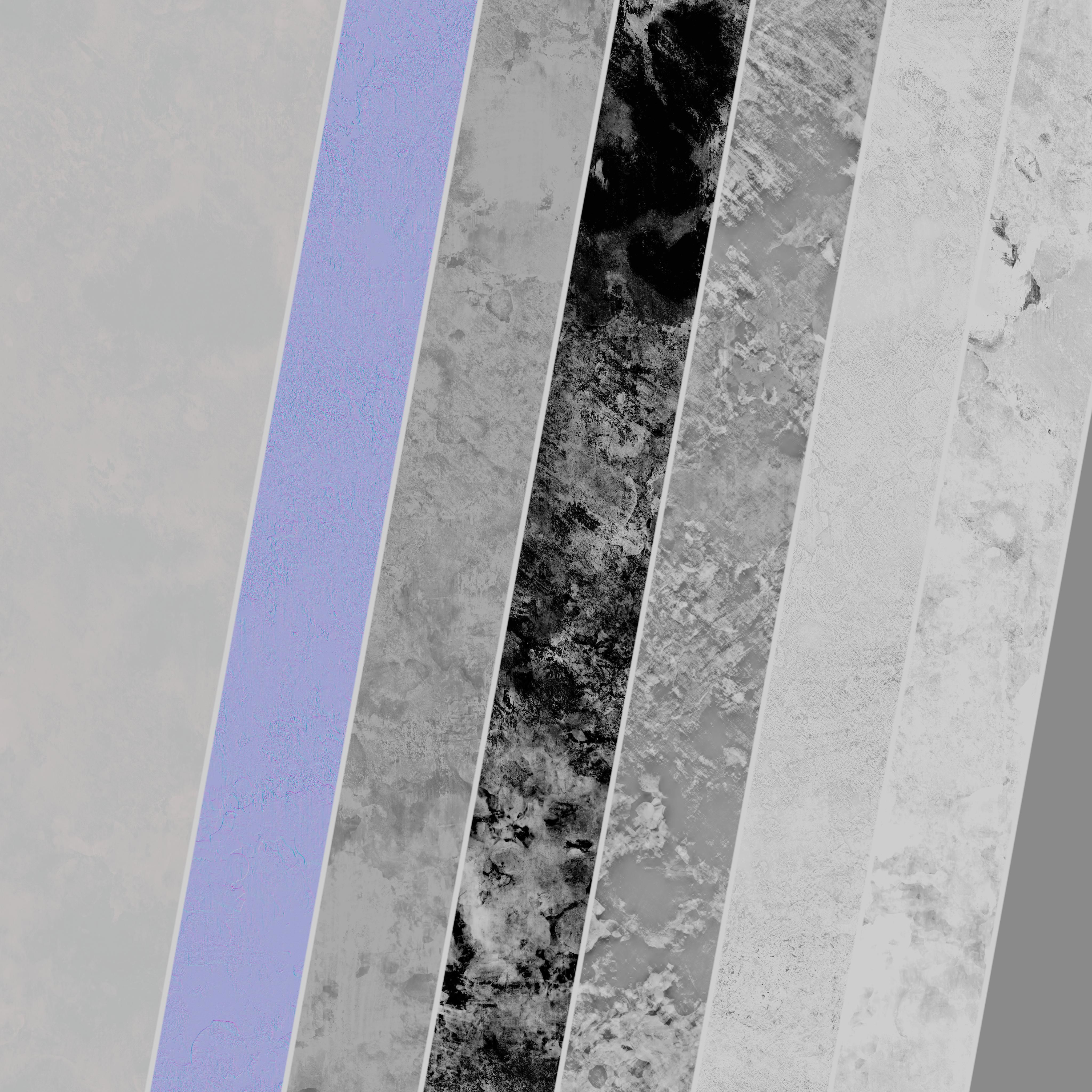 Patina Materials 11-12 - PBR - Seamless - 4k - SBSAR Low-poly 3D model_5