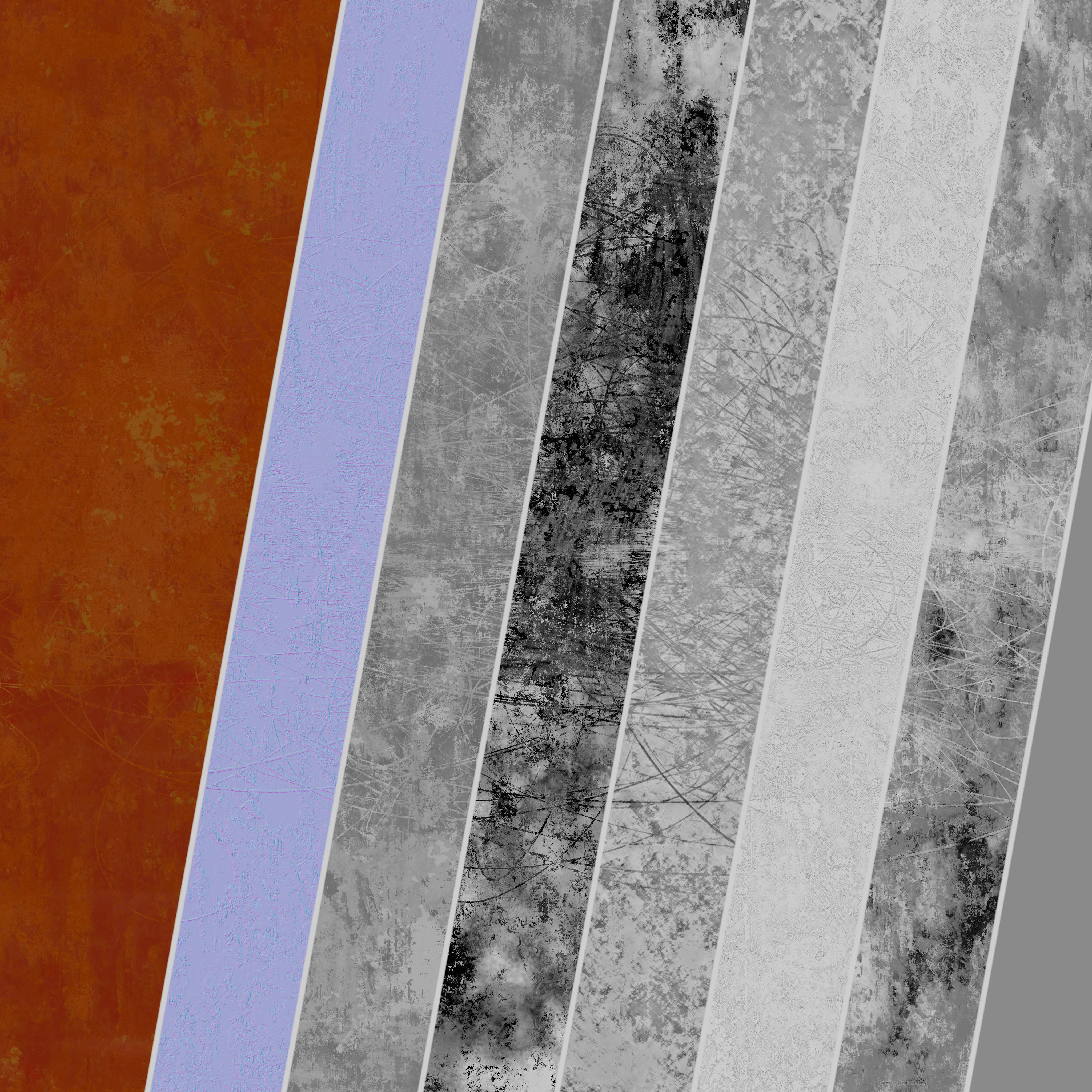 Patina Materials 13-14 - PBR - Seamless - 4k - SBSAR Low-poly 3D model_5