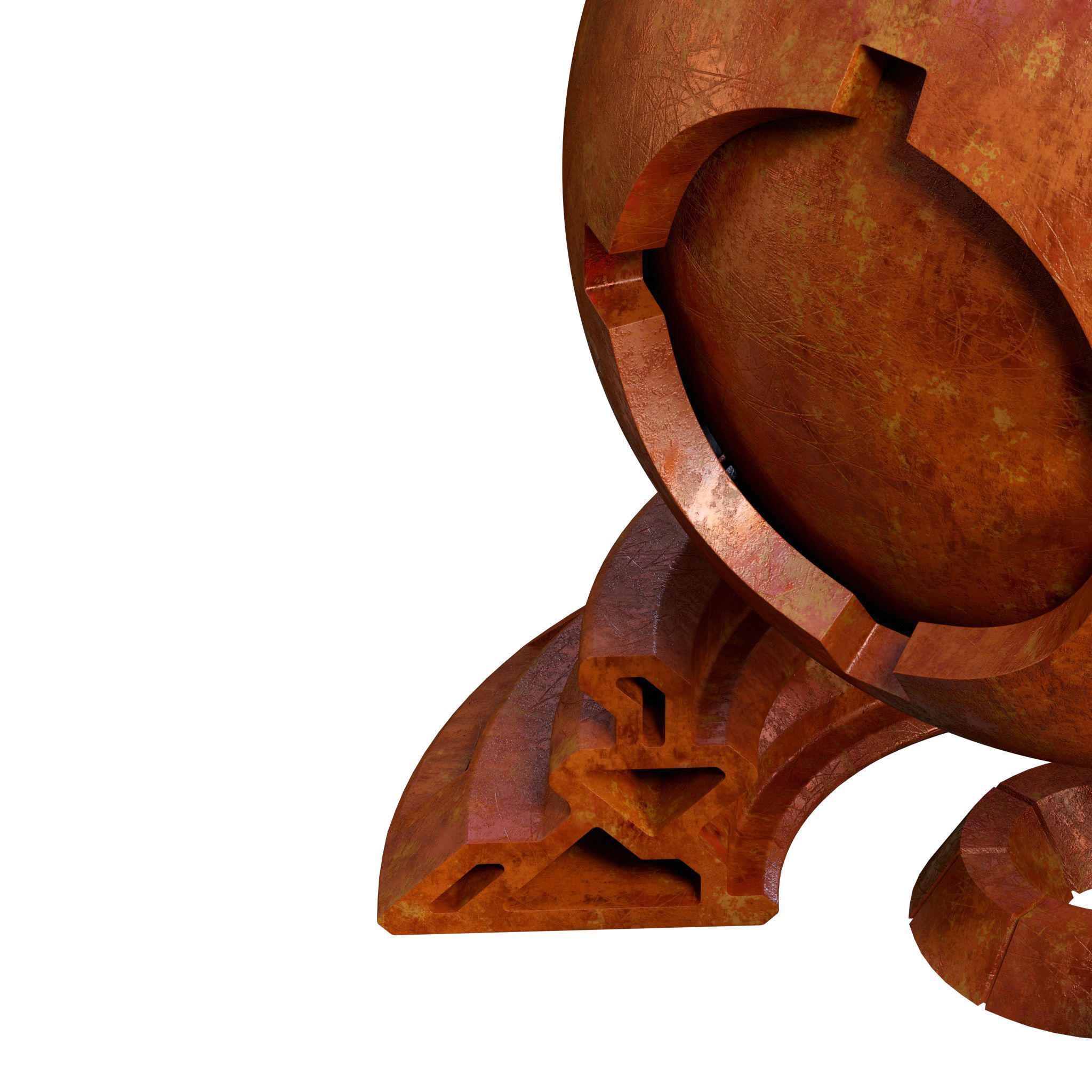 Patina Materials 13-14 - PBR - Seamless - 4k - SBSAR Low-poly 3D model_6