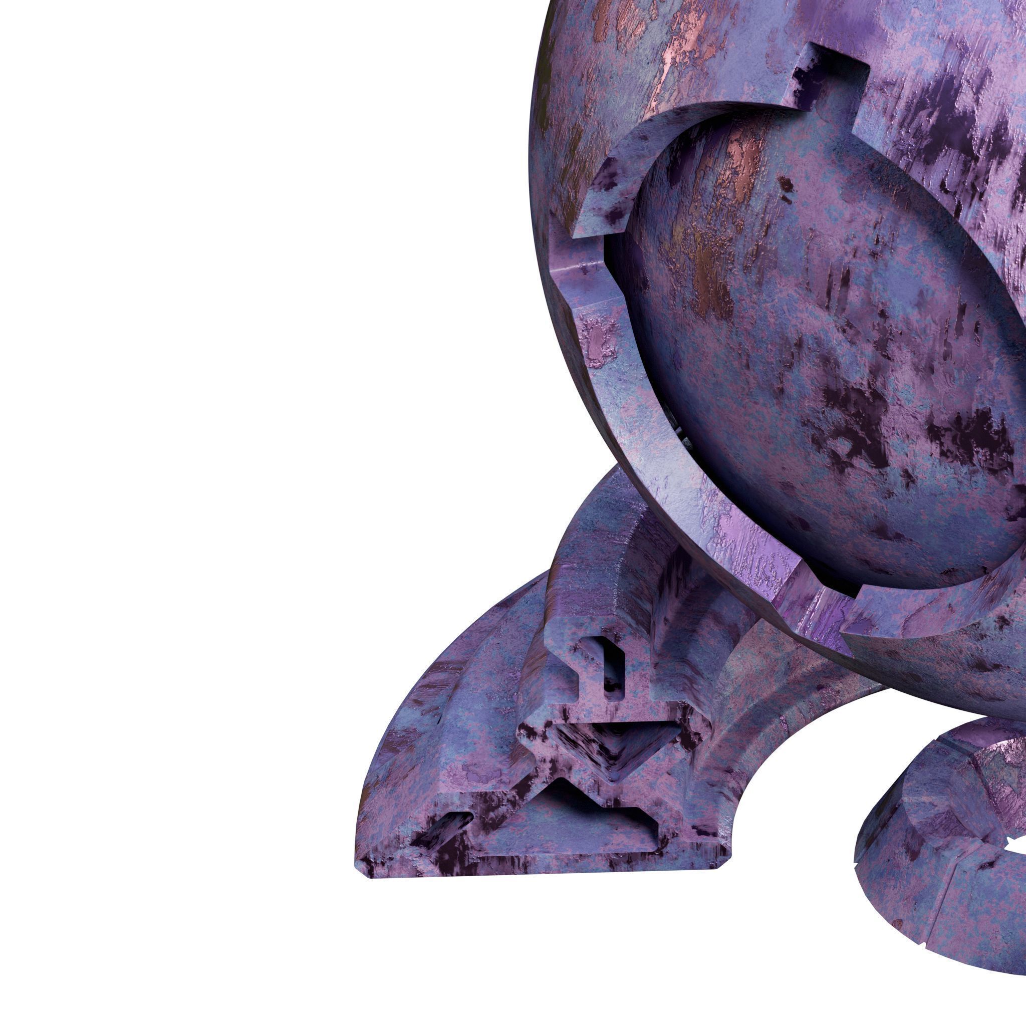 Patina Materials 13-14 - PBR - Seamless - 4k - SBSAR Low-poly 3D model_7