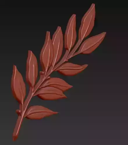 Hoja laurel heraldica