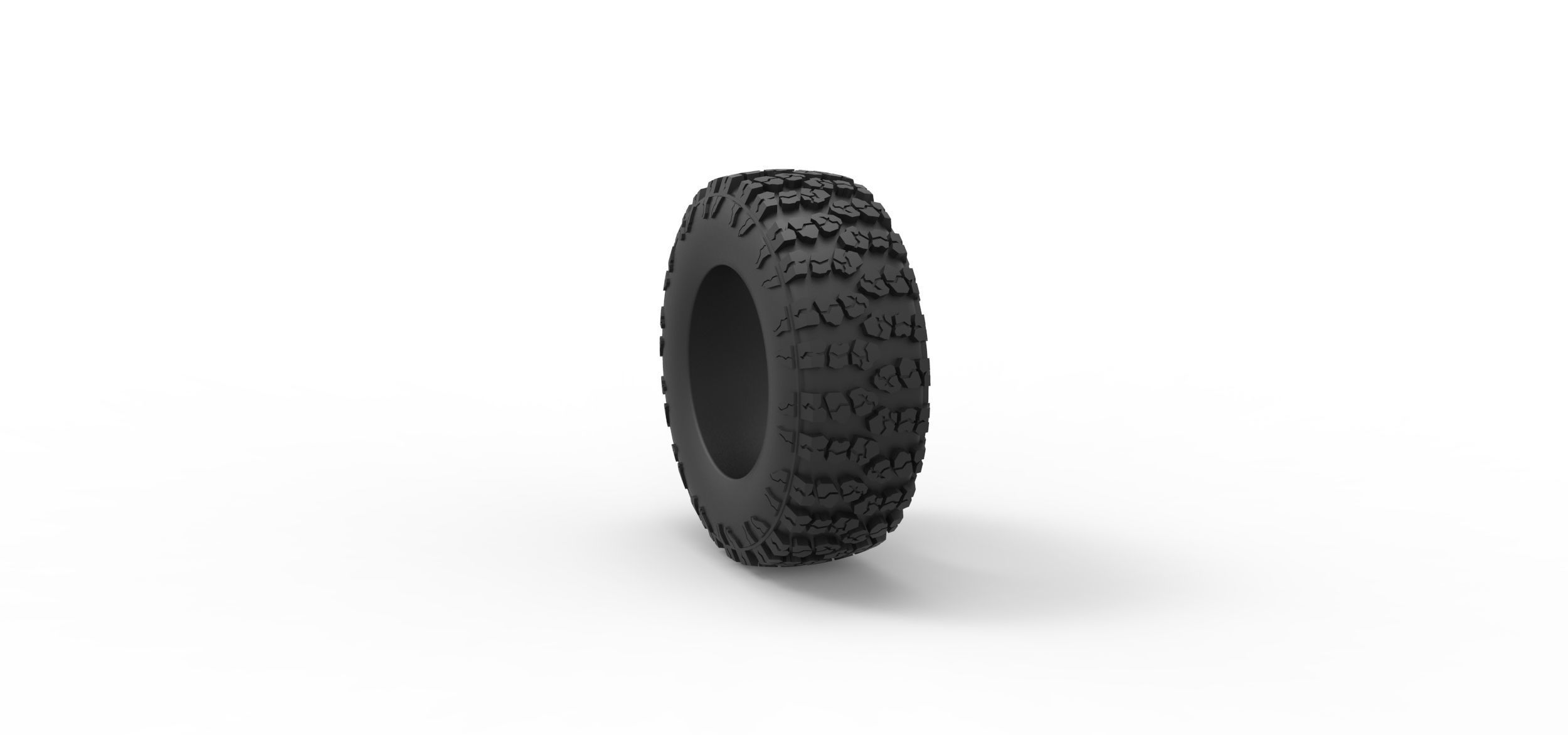 Offroad tire 112 Scale 1 to 25 3D print model_7