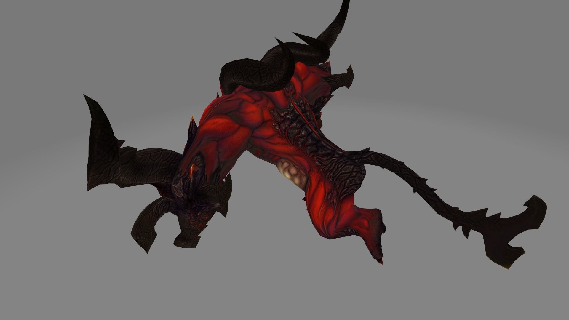 Fire Gorilla Monster 3D model_14