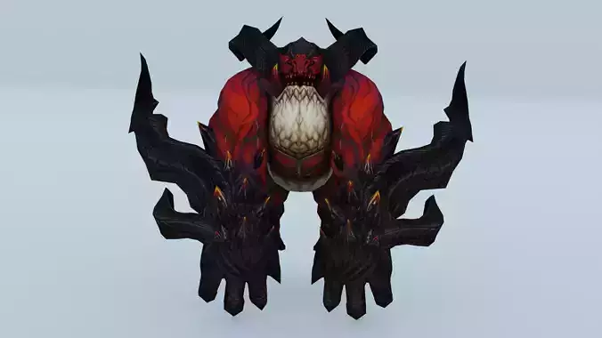 Fire Gorilla Monster 3D model