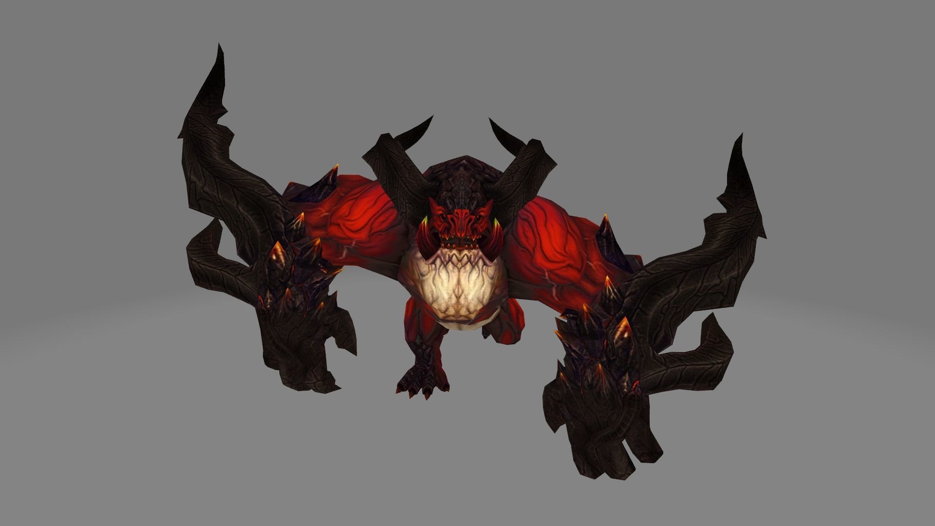 Fire Gorilla Monster 3D model_13