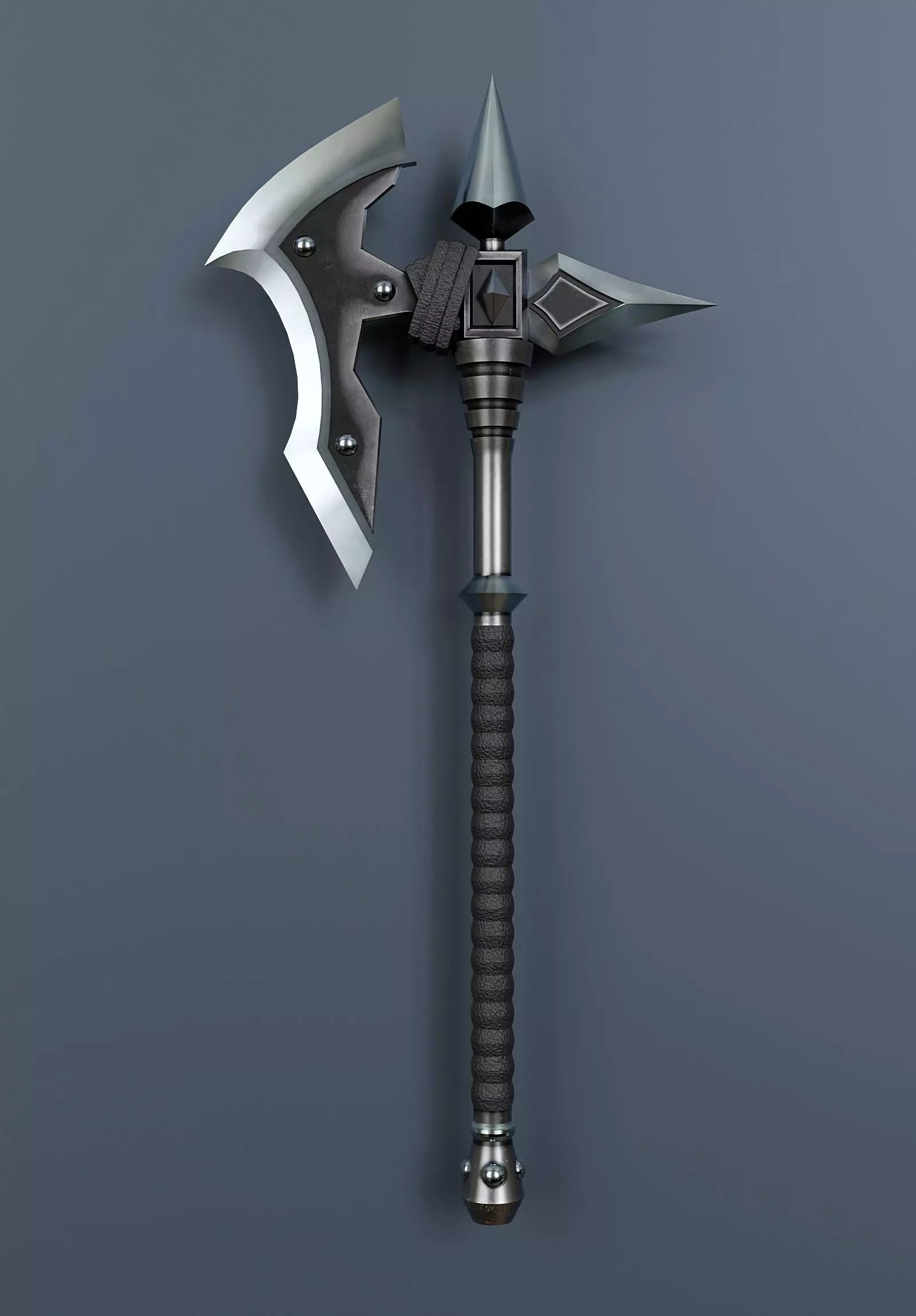 Simple ax in fantasy style 022 3D model_0