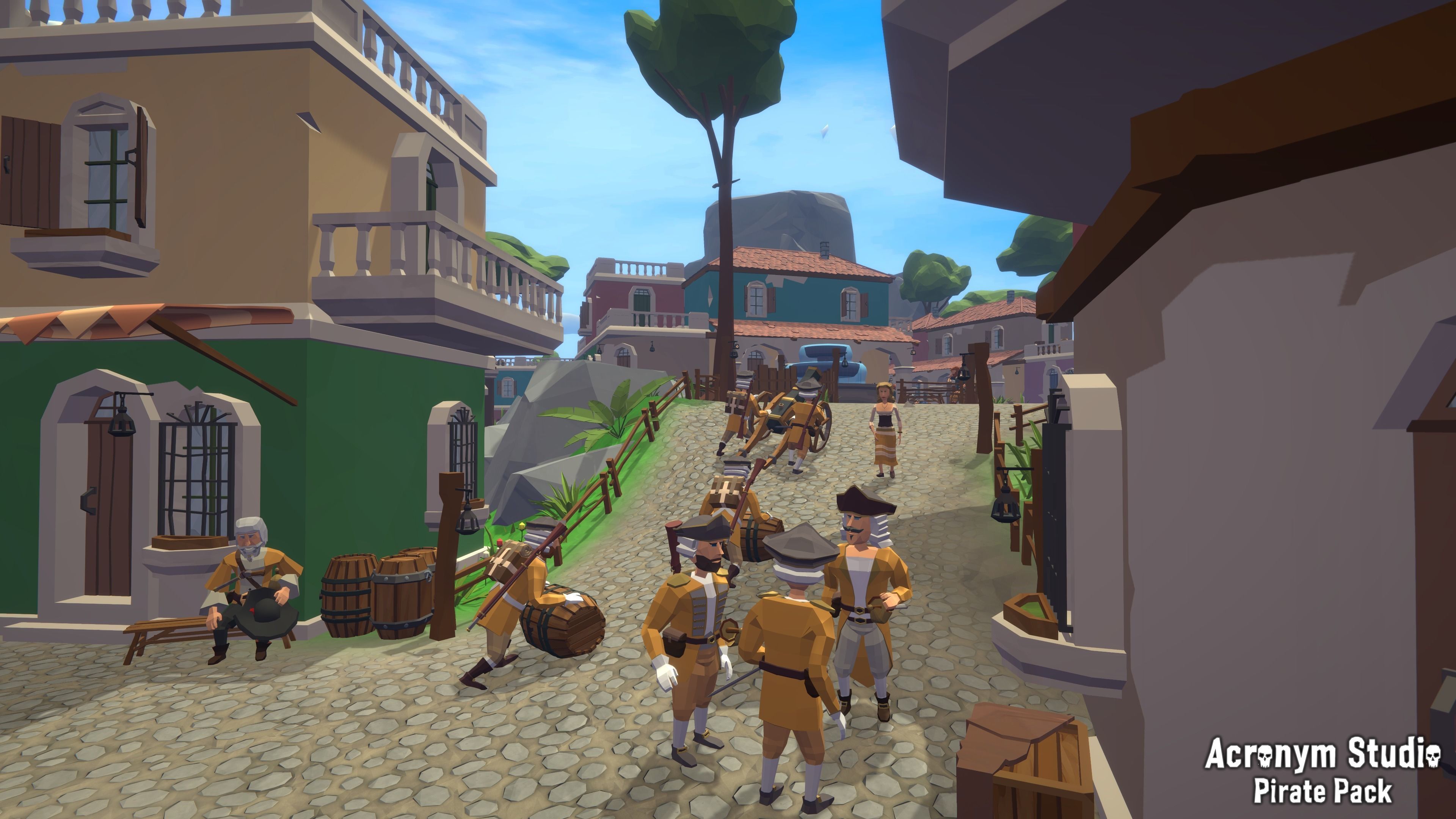 Acronym - Pirate Pack Low-poly 3D model_4