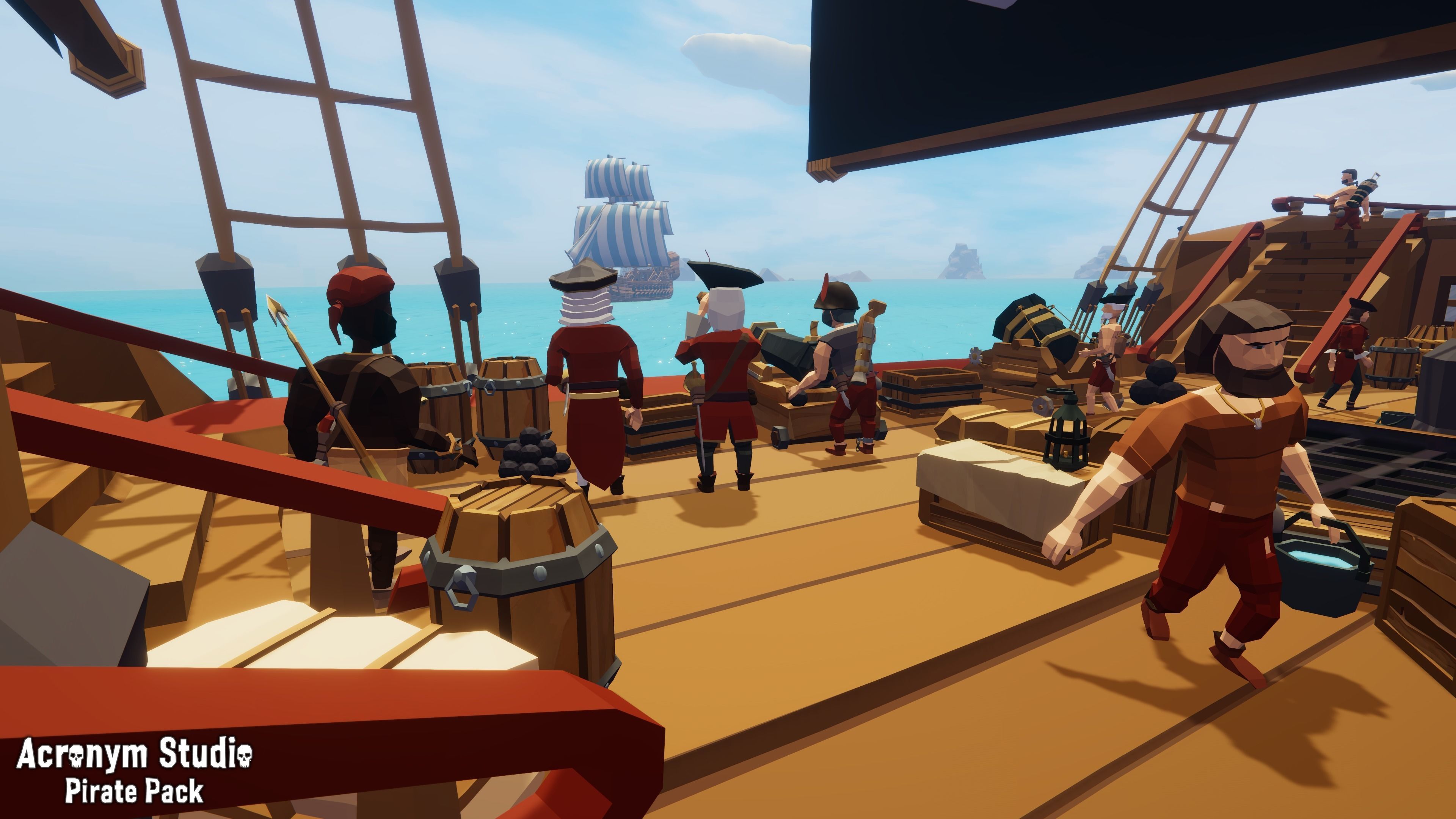 Acronym - Pirate Pack Low-poly 3D model_2