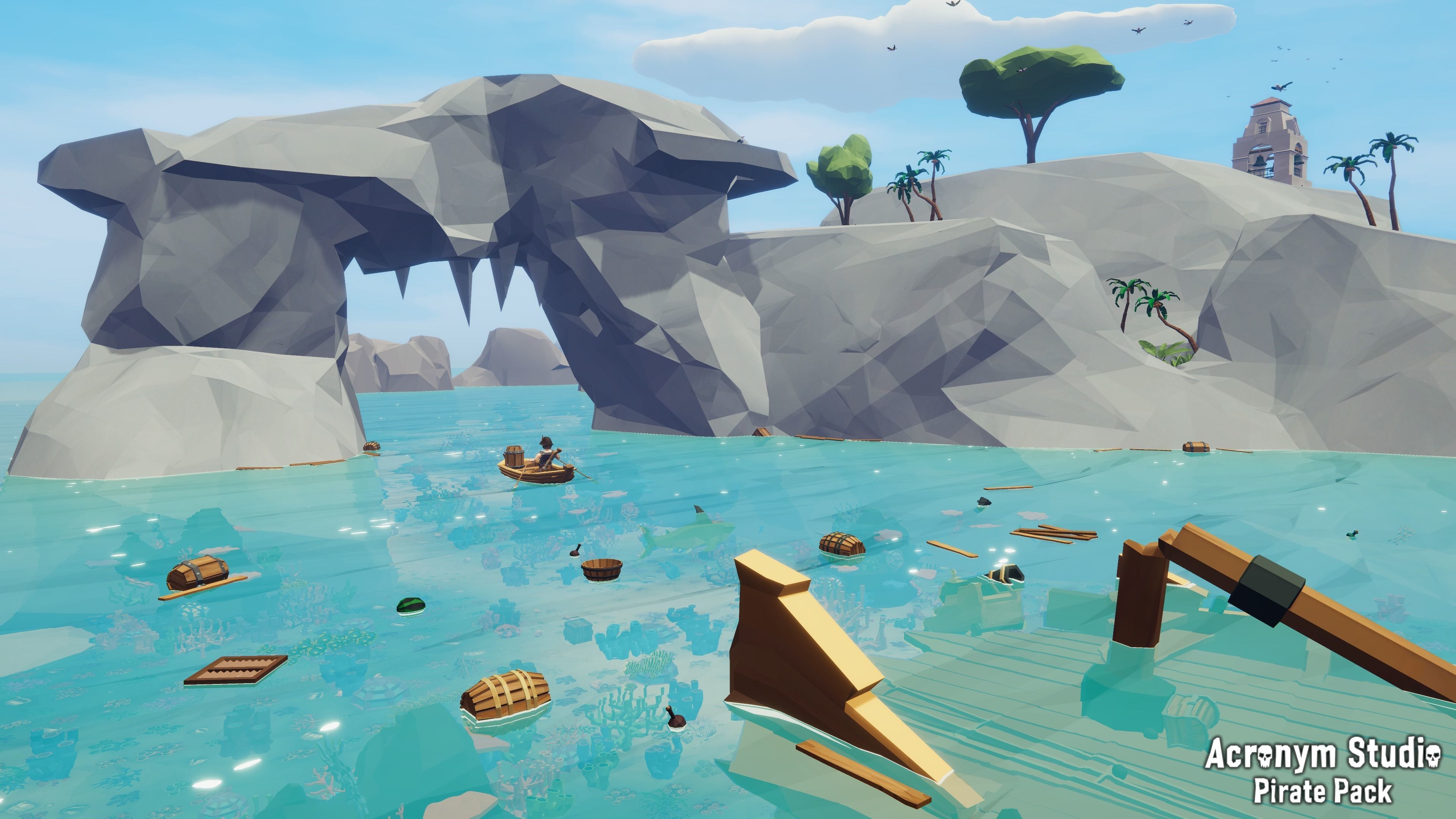 Acronym - Pirate Pack Low-poly 3D model_3