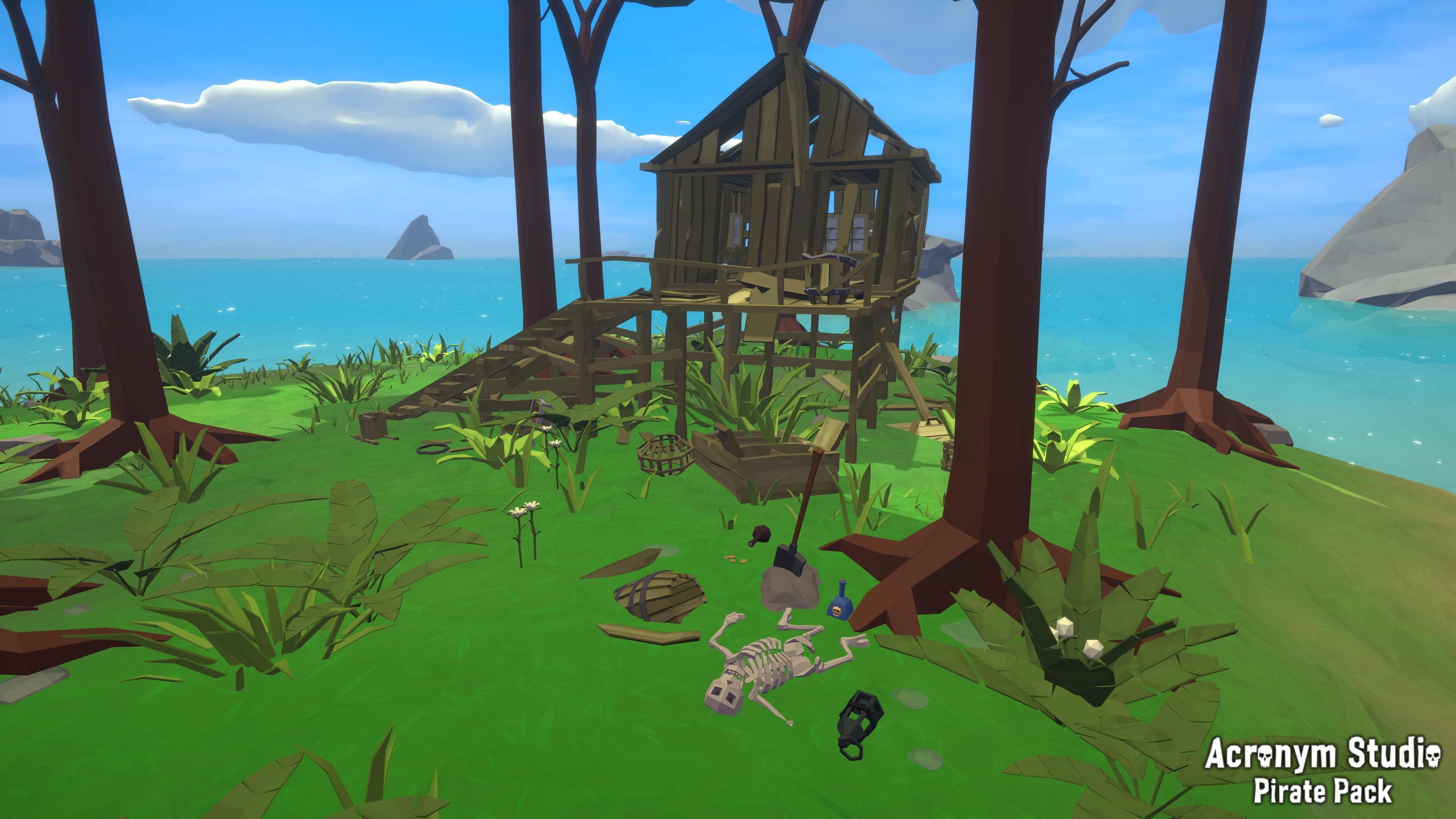 Acronym - Pirate Pack Low-poly 3D model_9