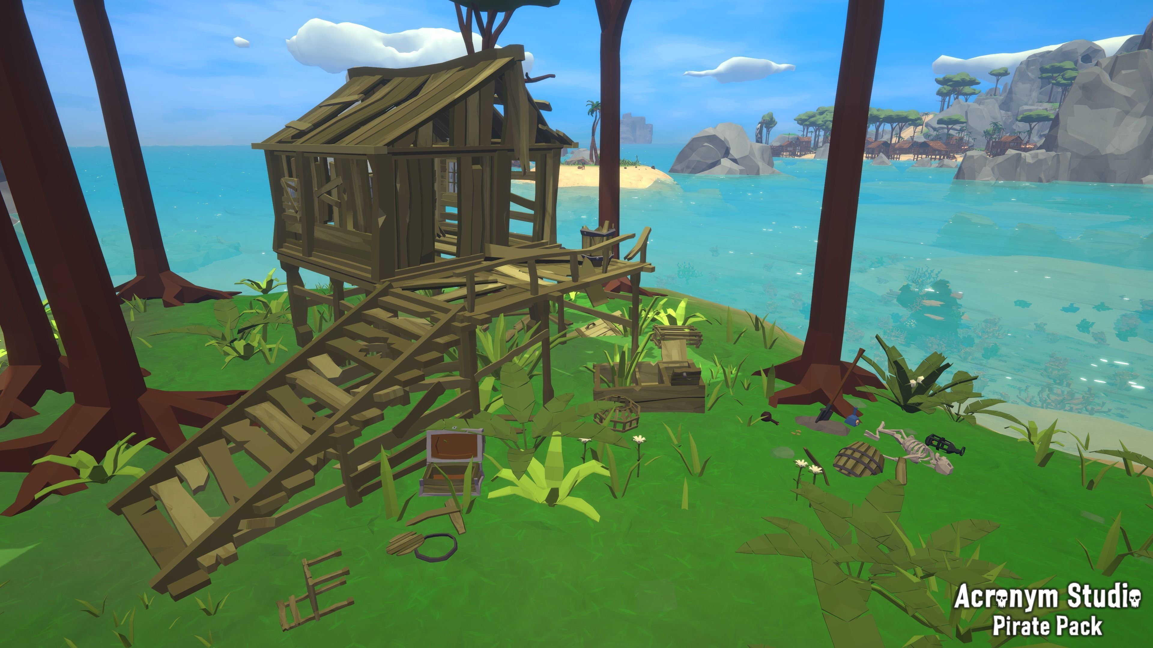 Acronym - Pirate Pack Low-poly 3D model_8