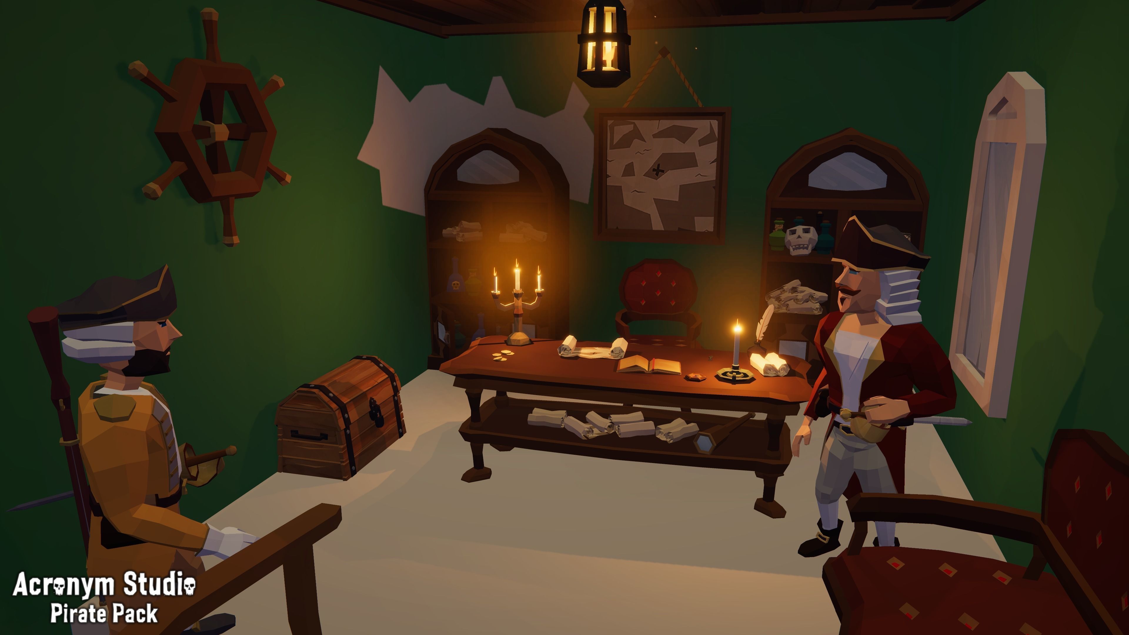 Acronym - Pirate Pack Low-poly 3D model_10