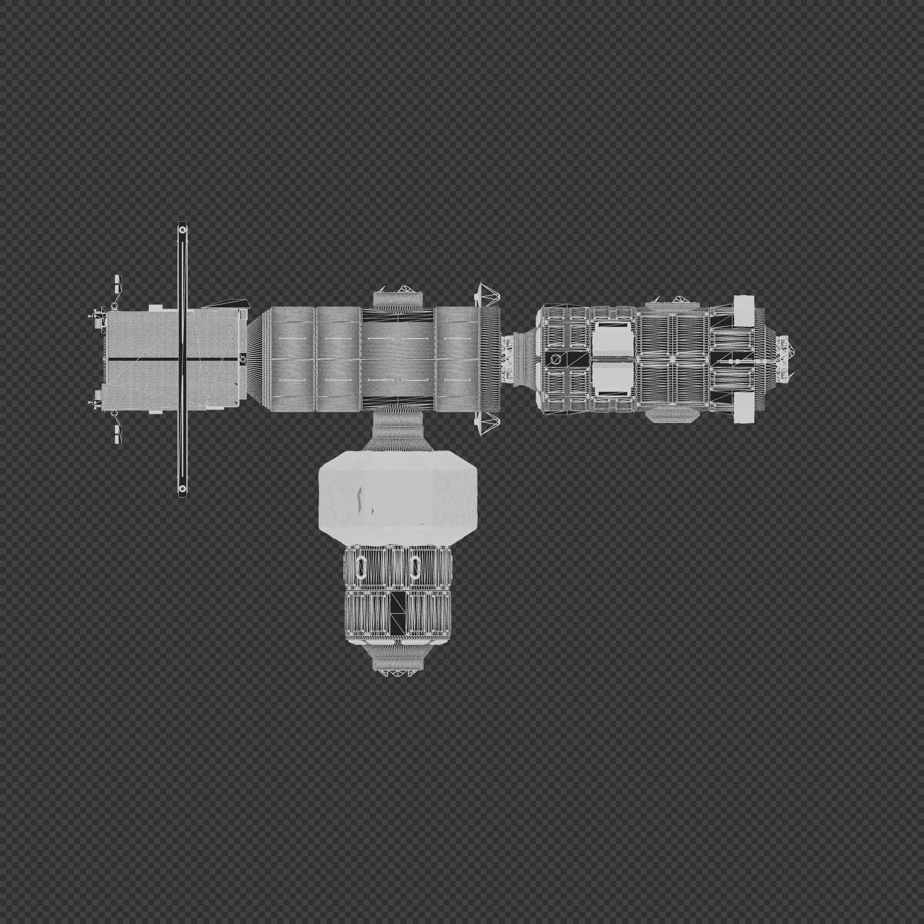 Lunar Gateway Space Station 3D model_14