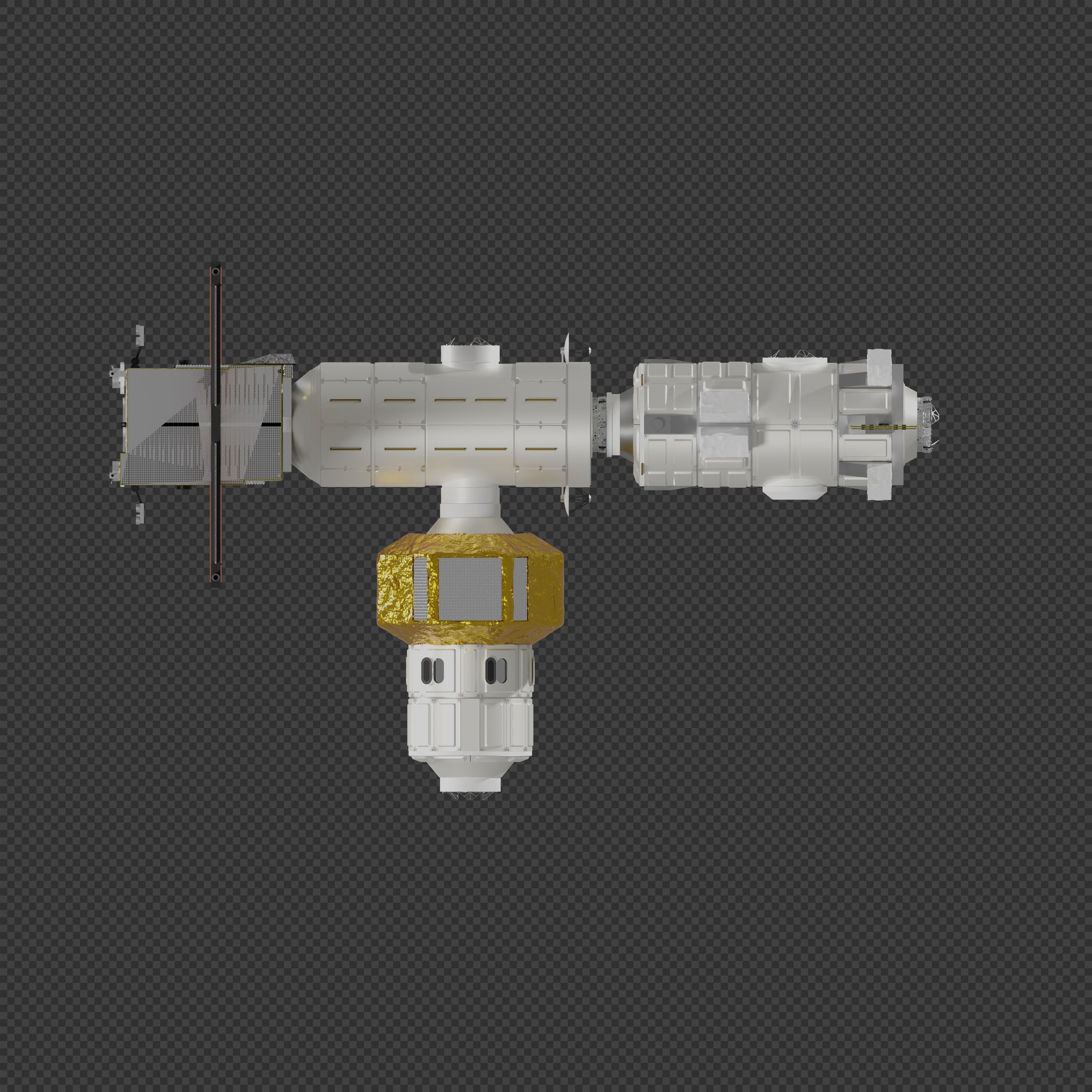 Lunar Gateway Space Station 3D model_6