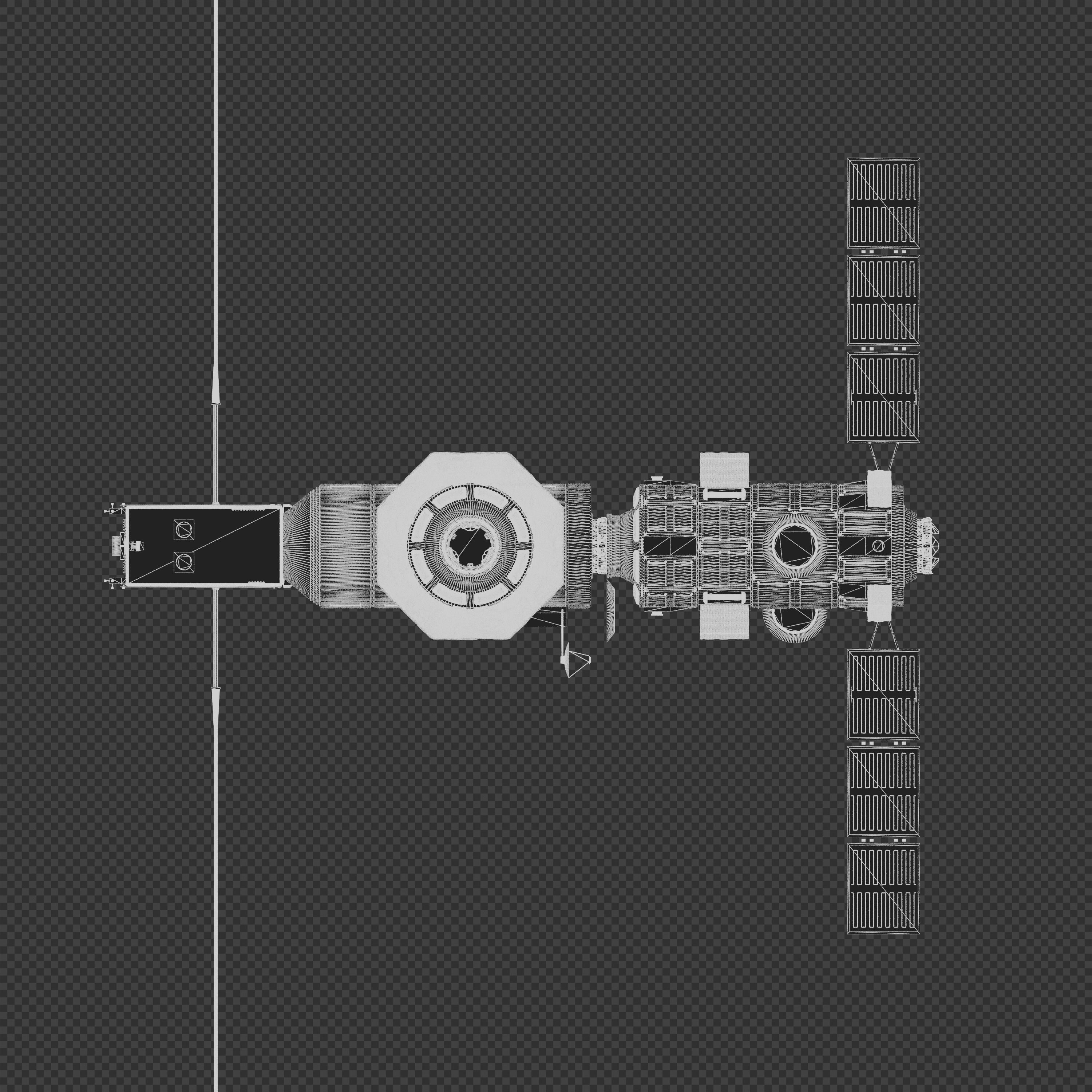 Lunar Gateway Space Station 3D model_13