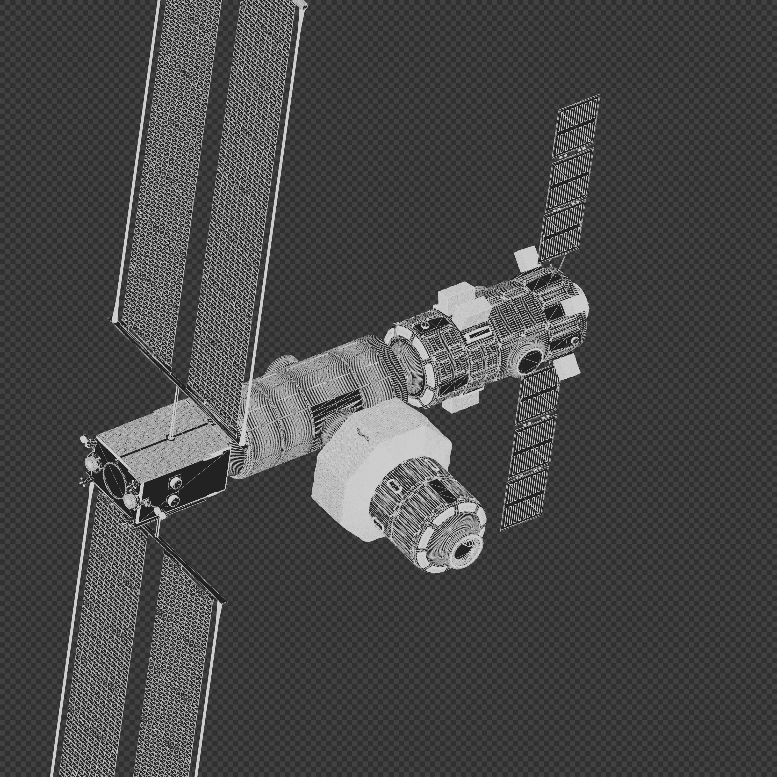 Lunar Gateway Space Station 3D model_11