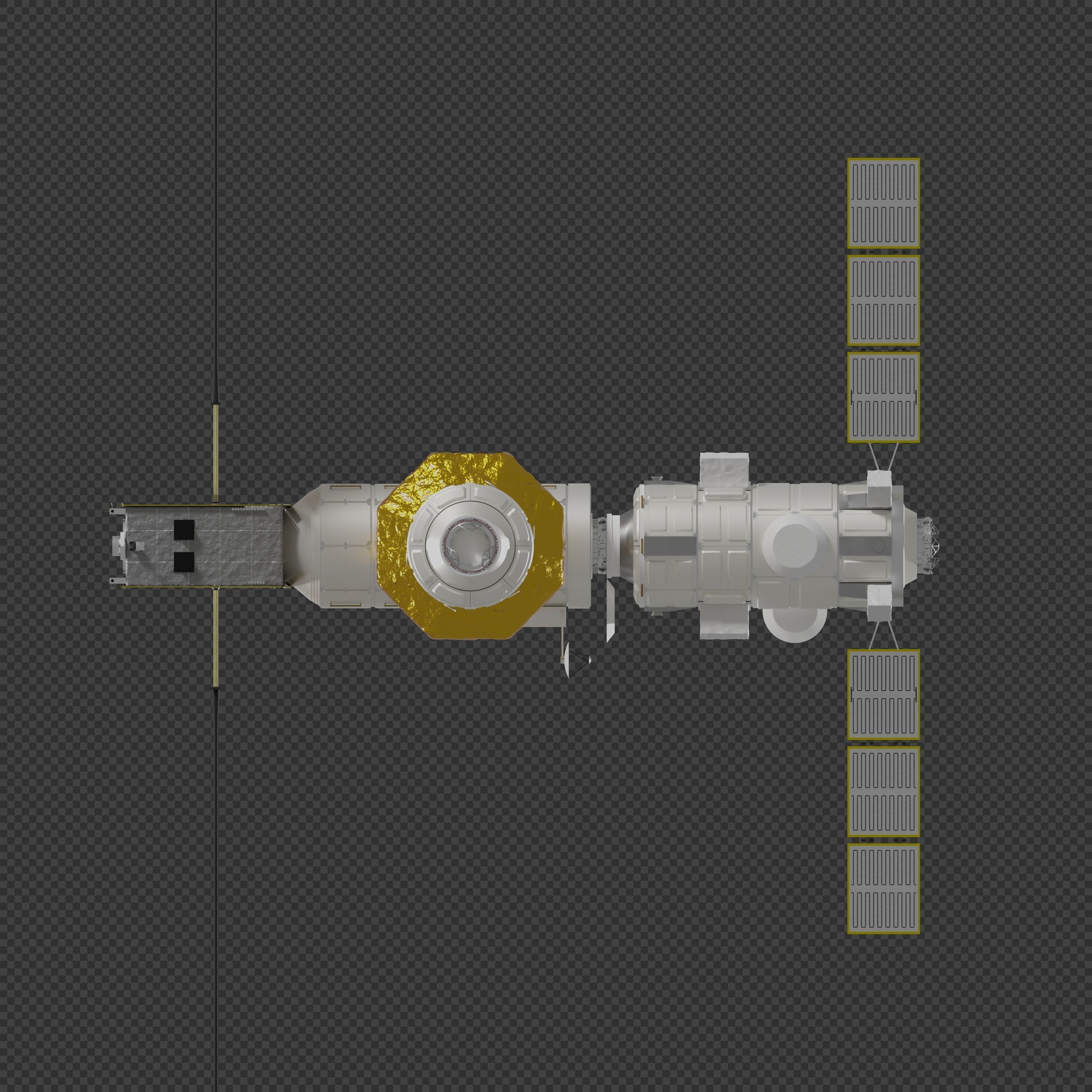Lunar Gateway Space Station 3D model_5