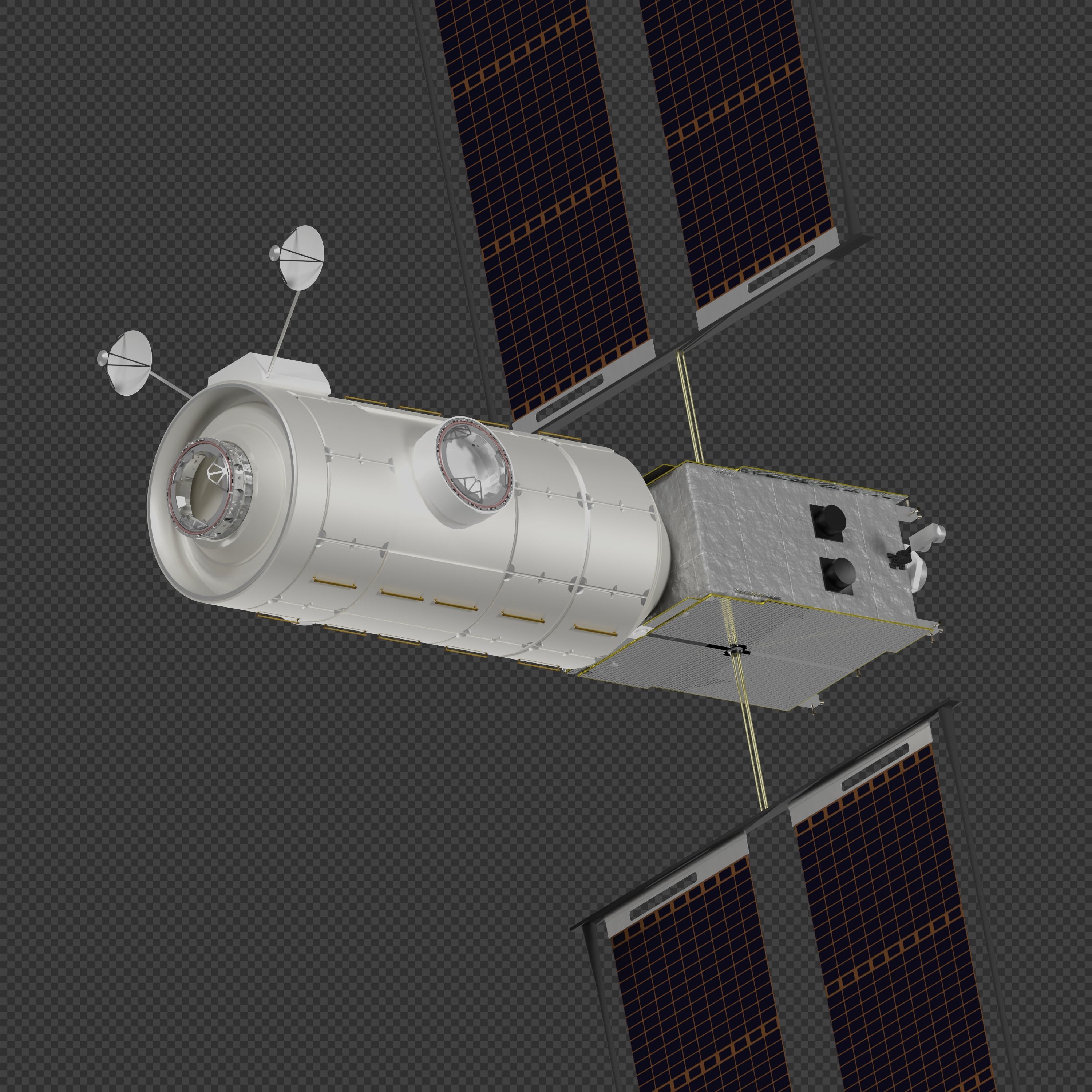 Lunar Gateway Space Station 3D model_10