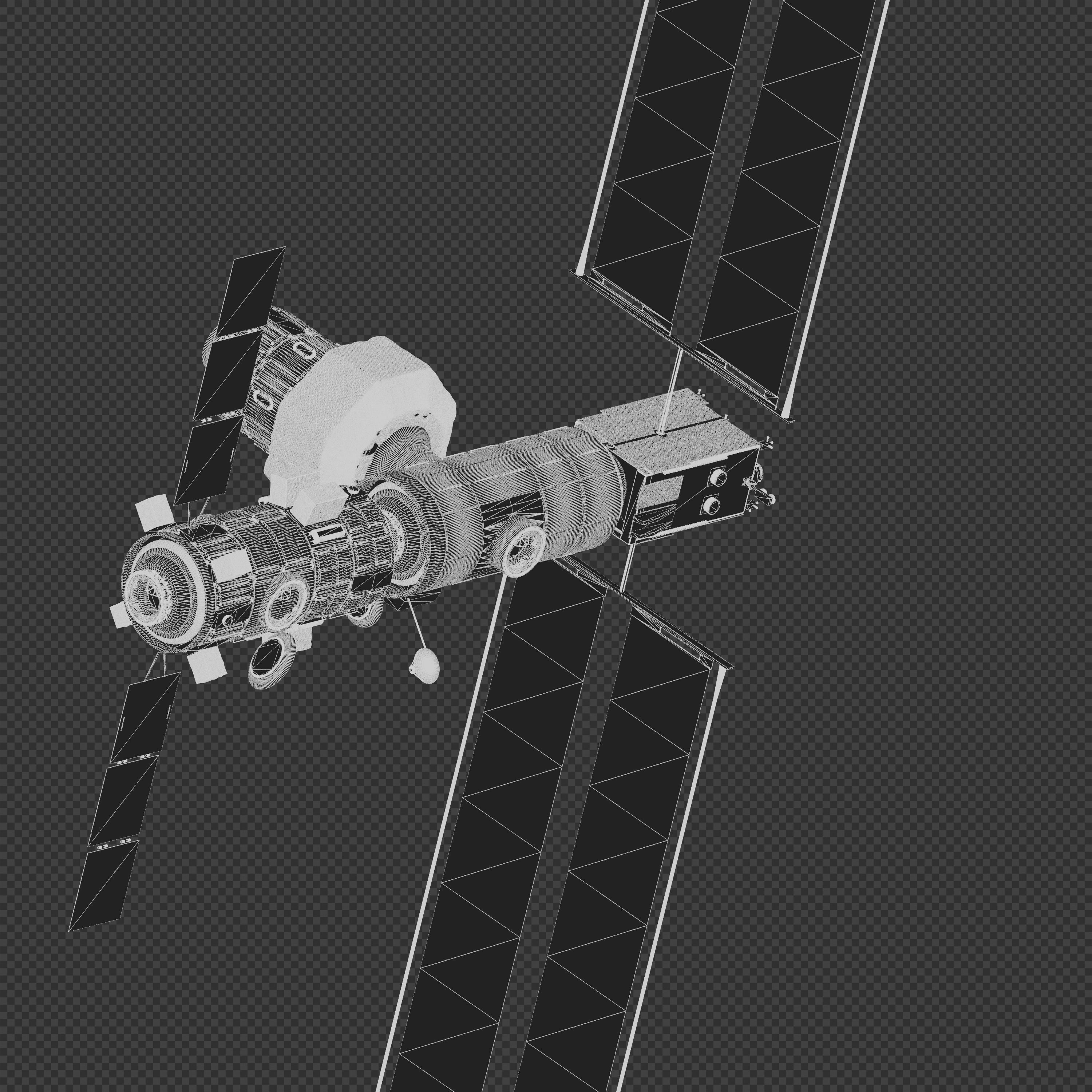 Lunar Gateway Space Station 3D model_16