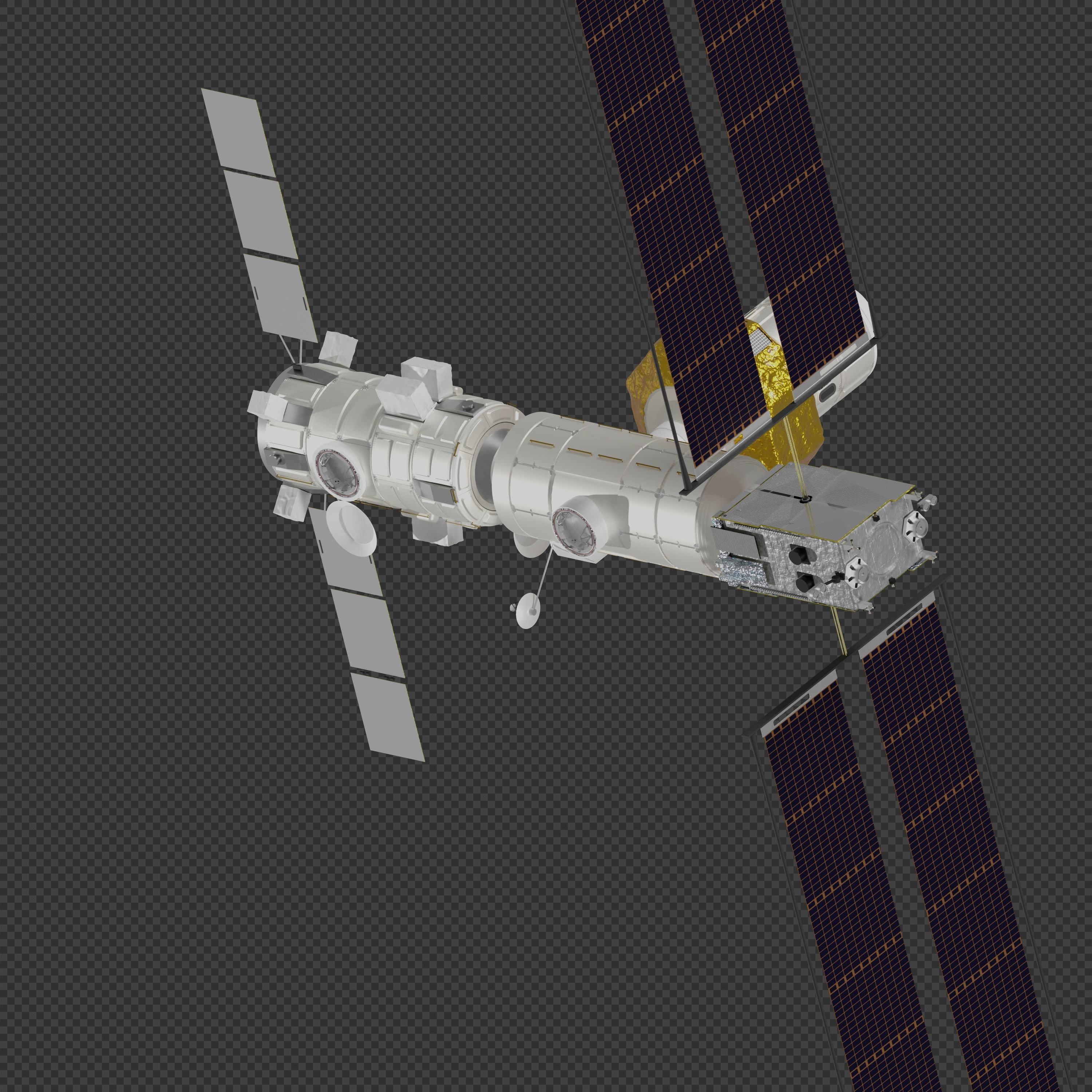 Lunar Gateway Space Station 3D model_4