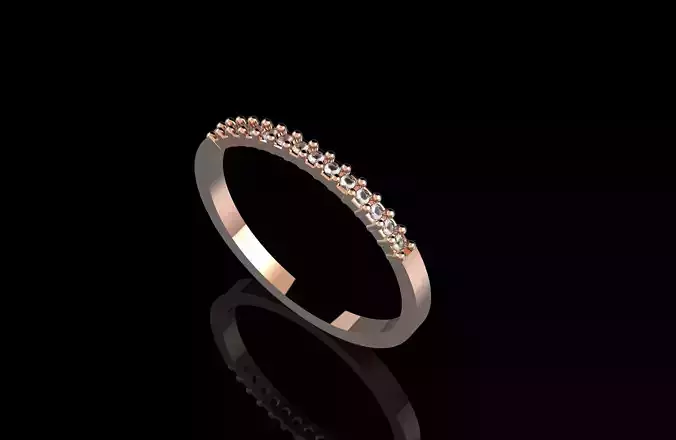 Light Diamond Ring 3D Print Model