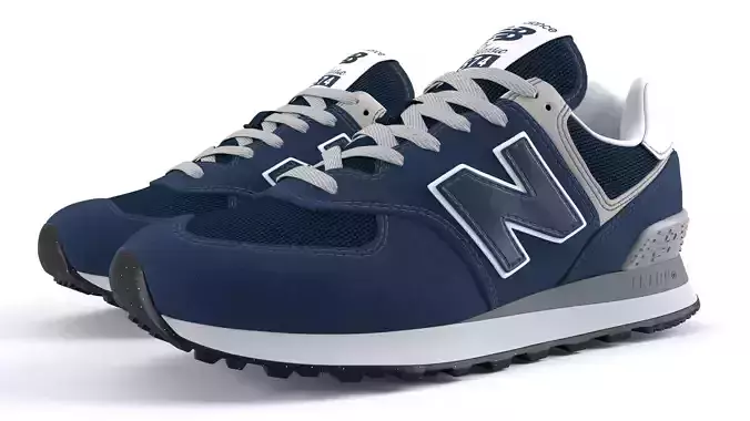 new balance 574 PBR Low-poly 3D model