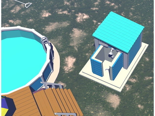 Deluxe Pool Set in HO Scale Free 3D print model_69