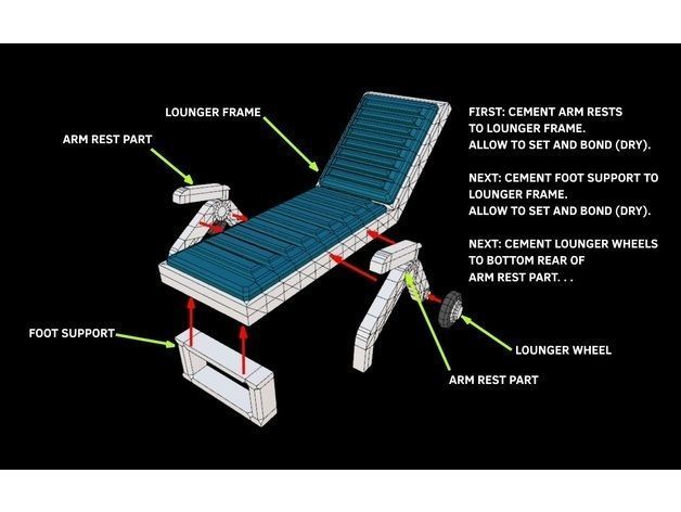 Deluxe Pool Set in HO Scale Free 3D print model_78