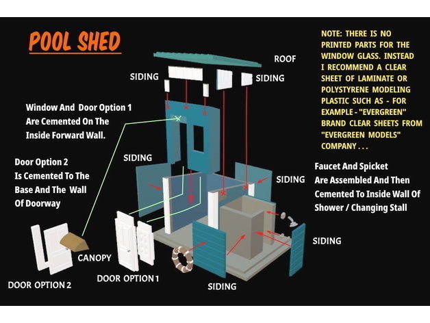 Deluxe Pool Set in HO Scale Free 3D print model_71