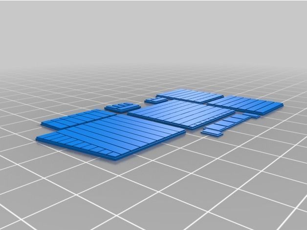 Deluxe Pool Set in HO Scale Free 3D print model_42