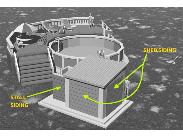 Deluxe Pool Set in HO Scale Free 3D print model_67