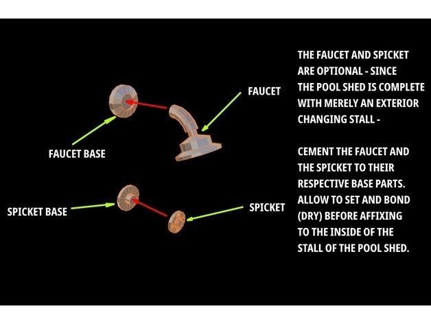 Deluxe Pool Set in HO Scale Free 3D print model_64