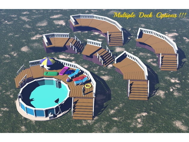 Deluxe Pool Set in HO Scale Free 3D print model_60