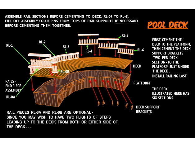 Deluxe Pool Set in HO Scale Free 3D print model_74