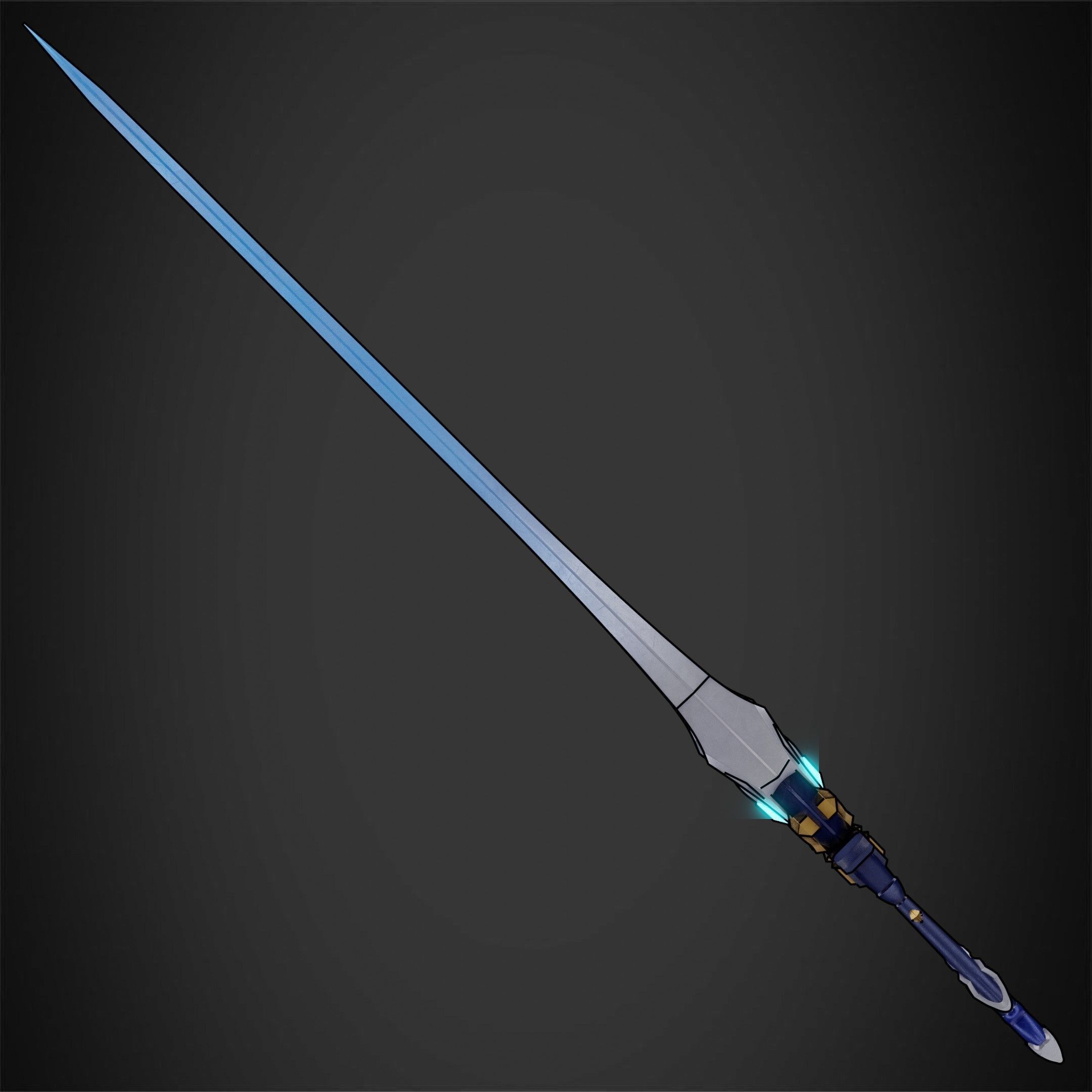 Genshin Impact Wolf Fang for Cosplay 3D print model_8