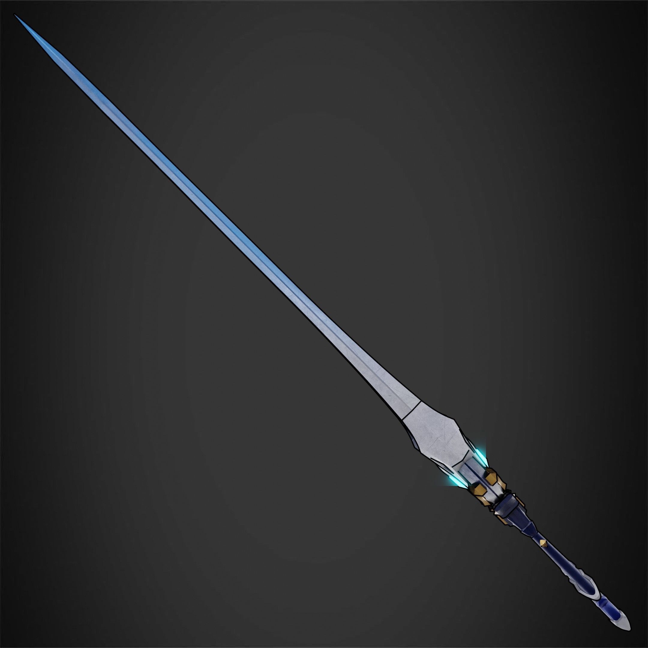 Genshin Impact Wolf Fang for Cosplay 3D print model_4