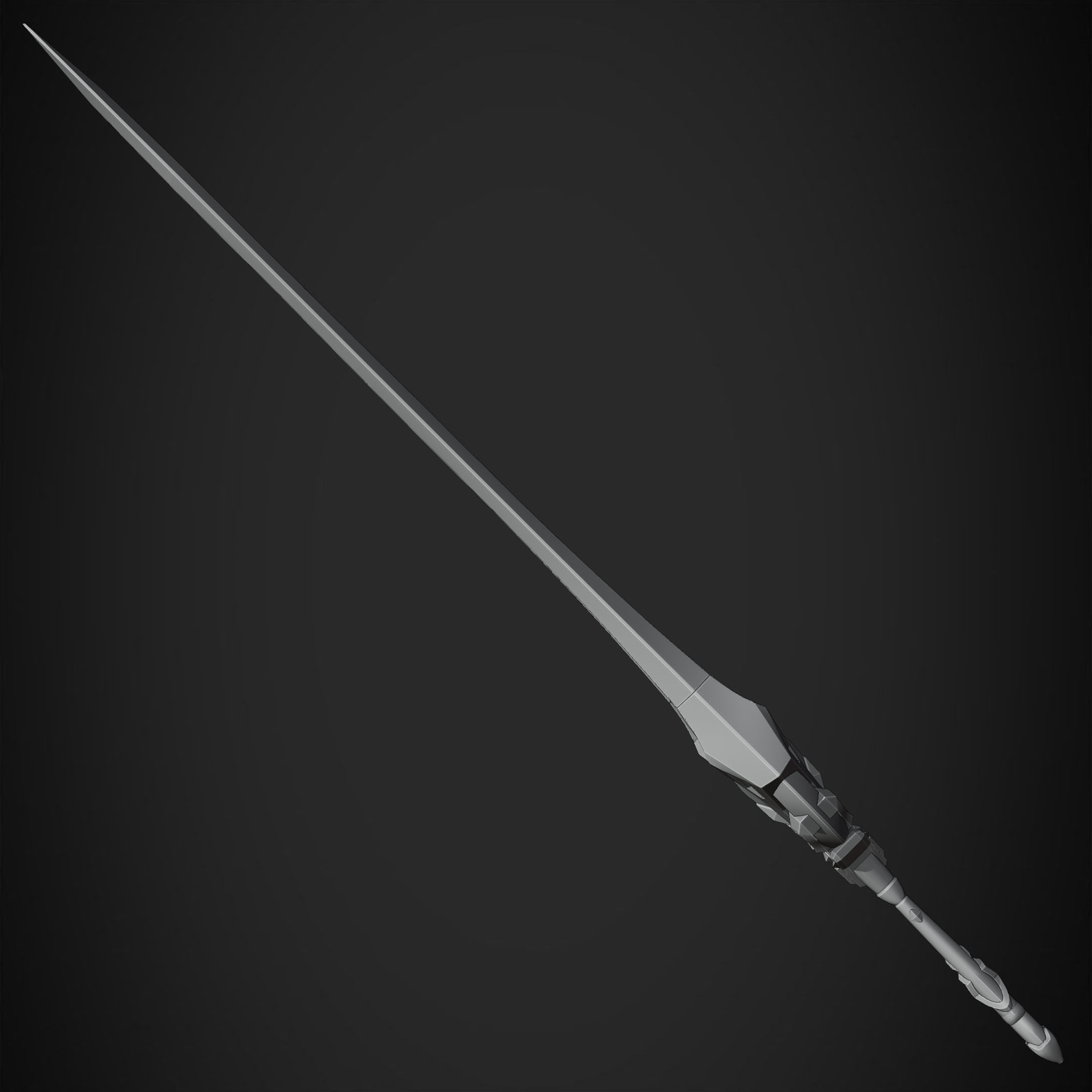 Genshin Impact Wolf Fang for Cosplay 3D print model_20