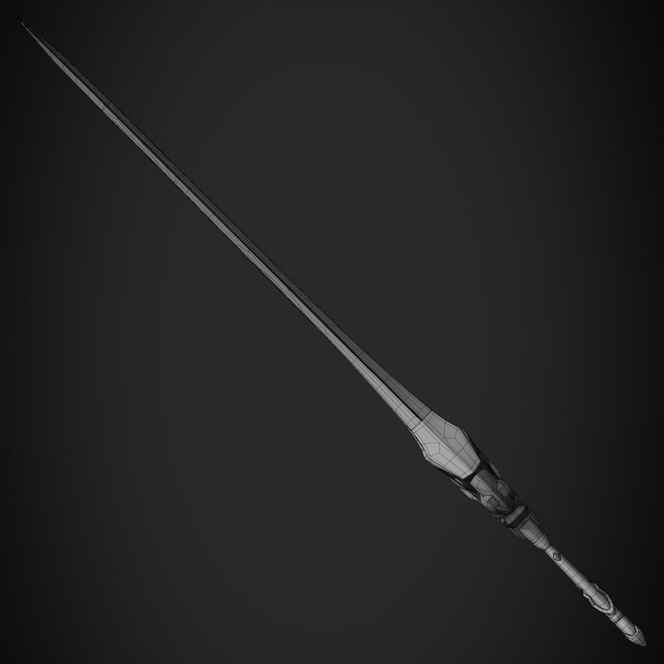 Genshin Impact Wolf Fang for Cosplay 3D print model_21