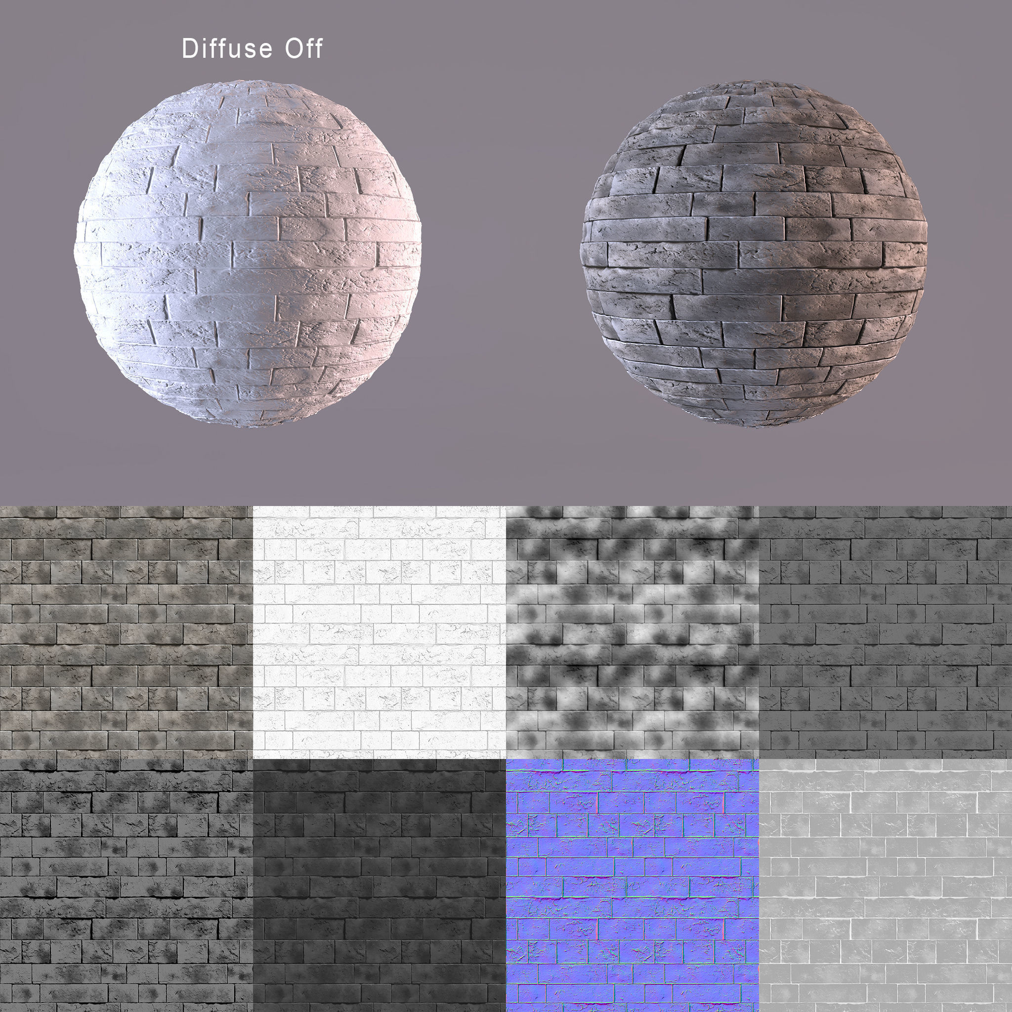 Cinder Block  Wall 01 Texture - Seamless Texture_1