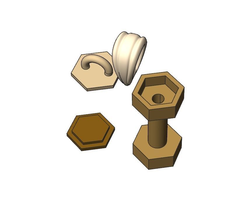 Dumbbell pendant  3D print model_4