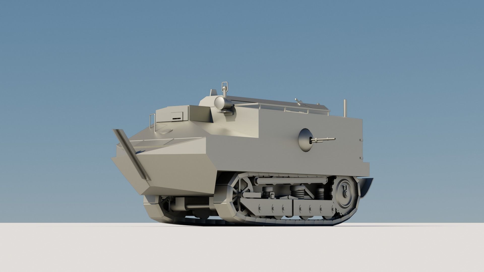 43 Tanks Base Mesh Low-poly 3D model_66