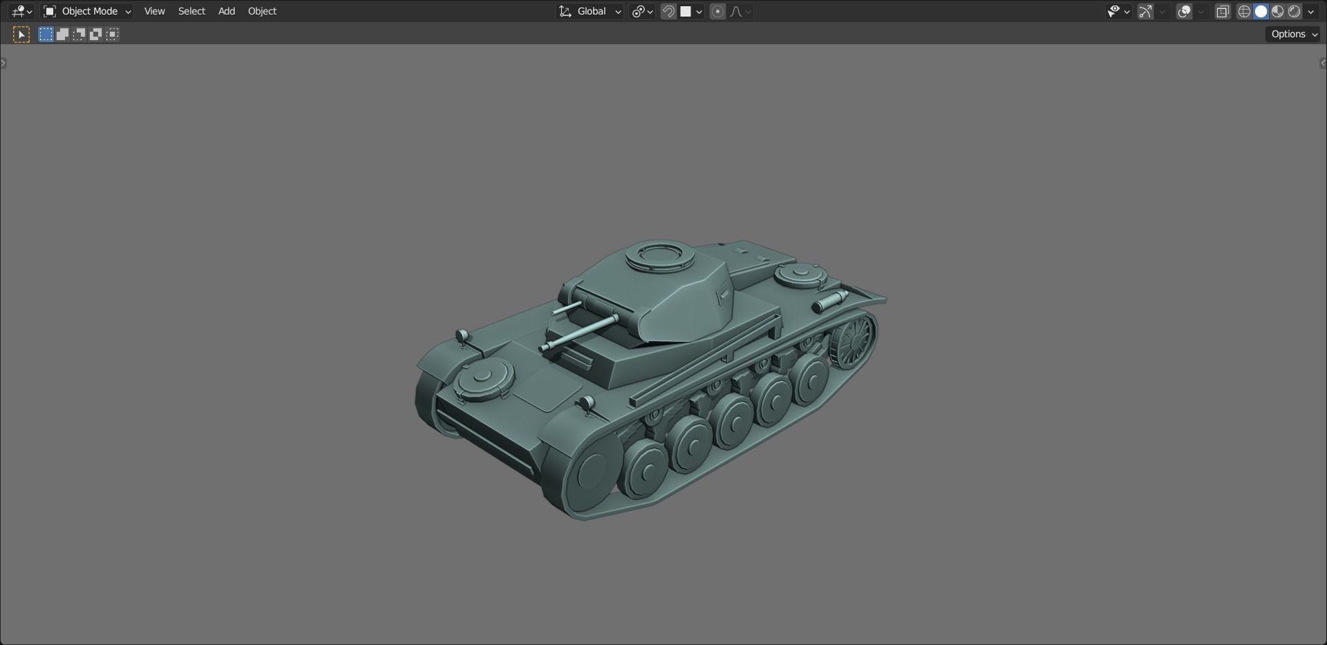43 Tanks Base Mesh Low-poly 3D model_123