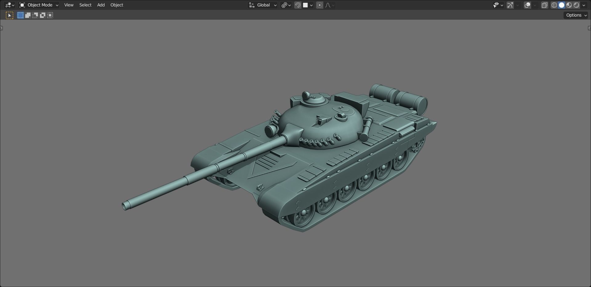 43 Tanks Base Mesh Low-poly 3D model_112