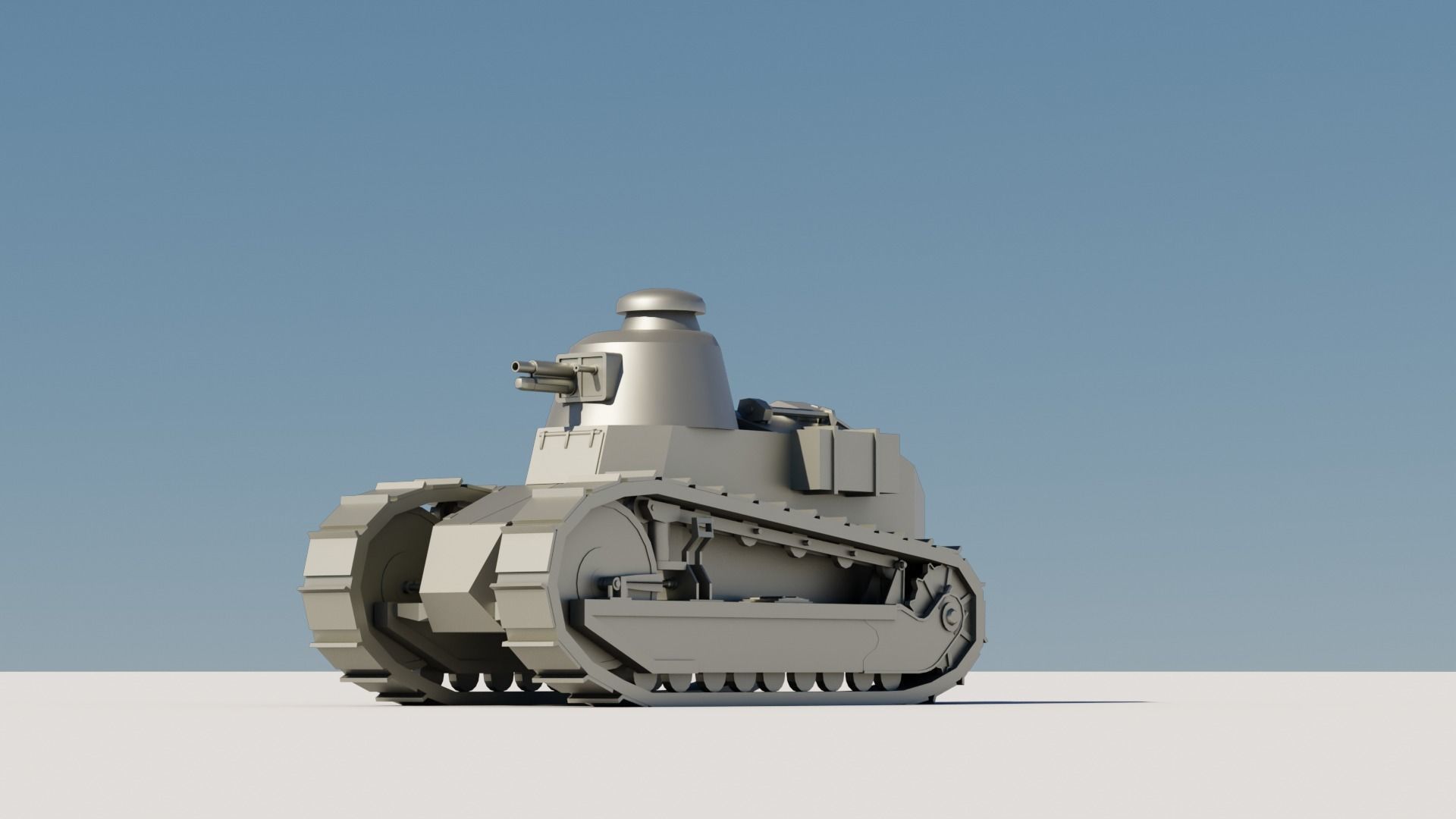 43 Tanks Base Mesh Low-poly 3D model_82