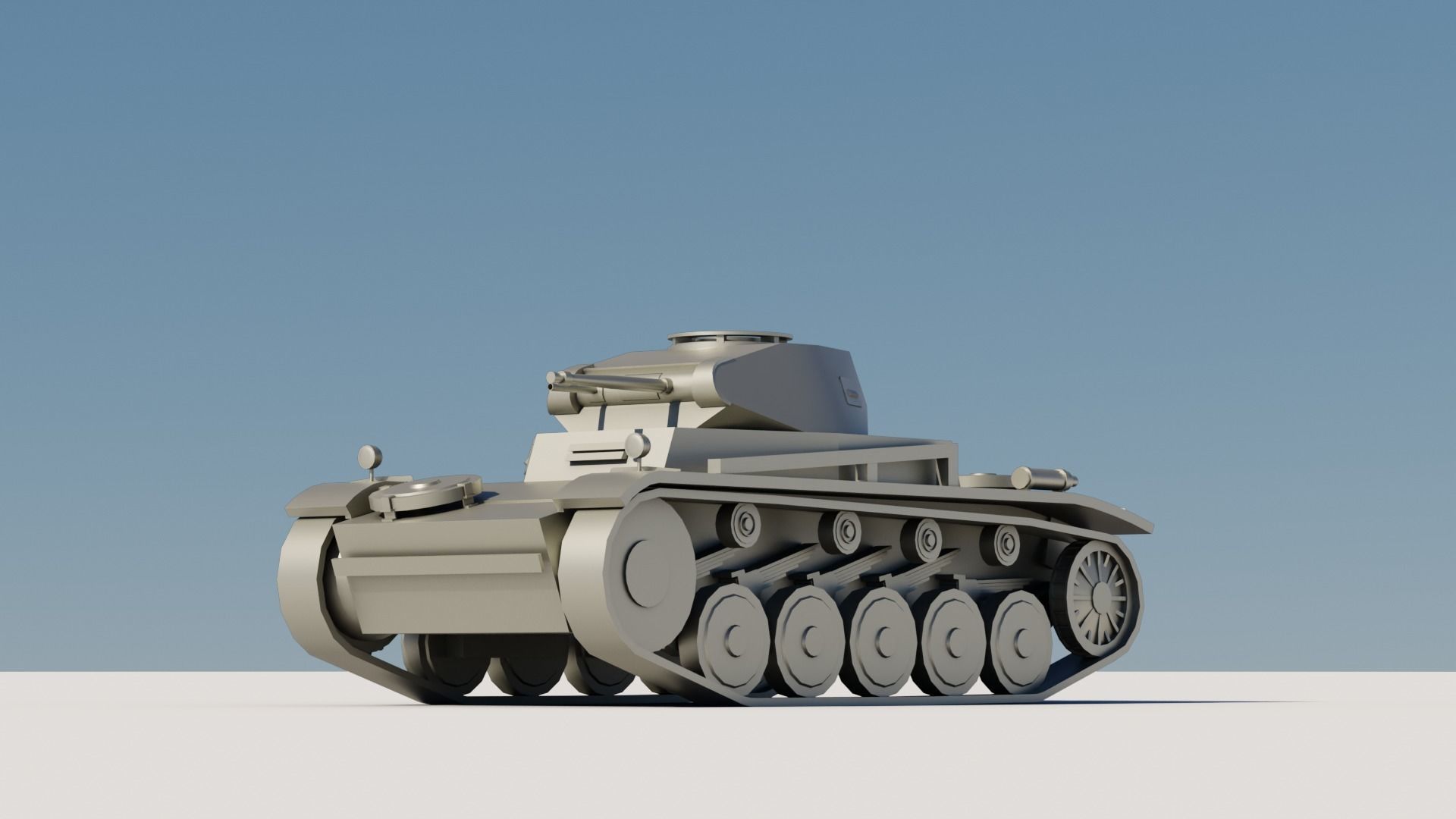 43 Tanks Base Mesh Low-poly 3D model_56
