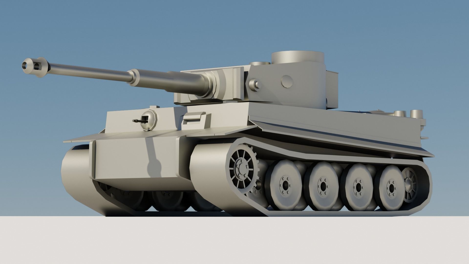 43 Tanks Base Mesh Low-poly 3D model_30