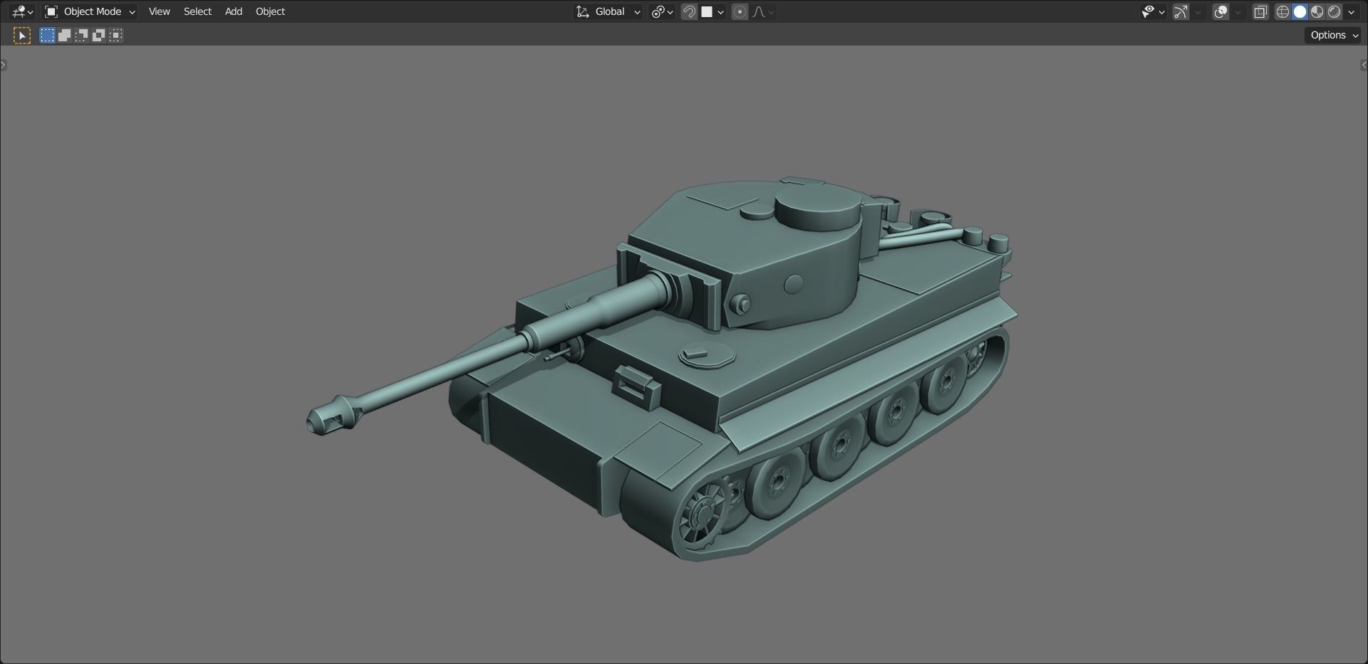 43 Tanks Base Mesh Low-poly 3D model_102