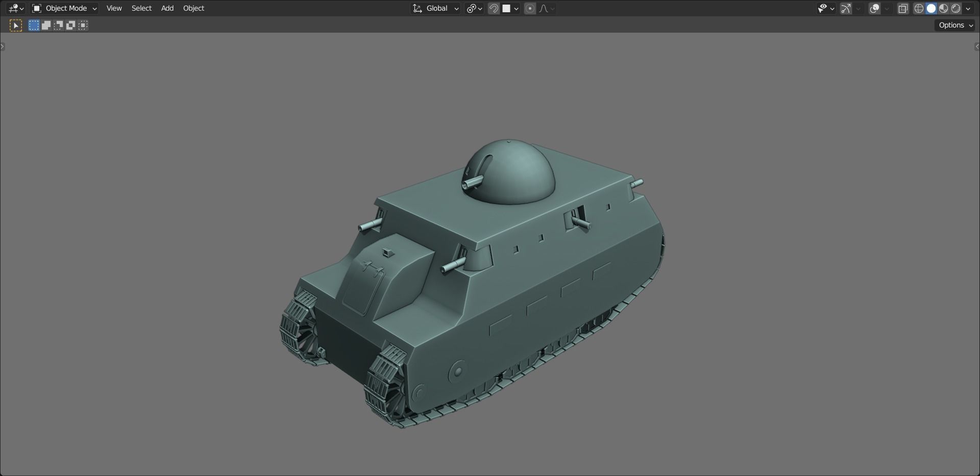 43 Tanks Base Mesh Low-poly 3D model_94